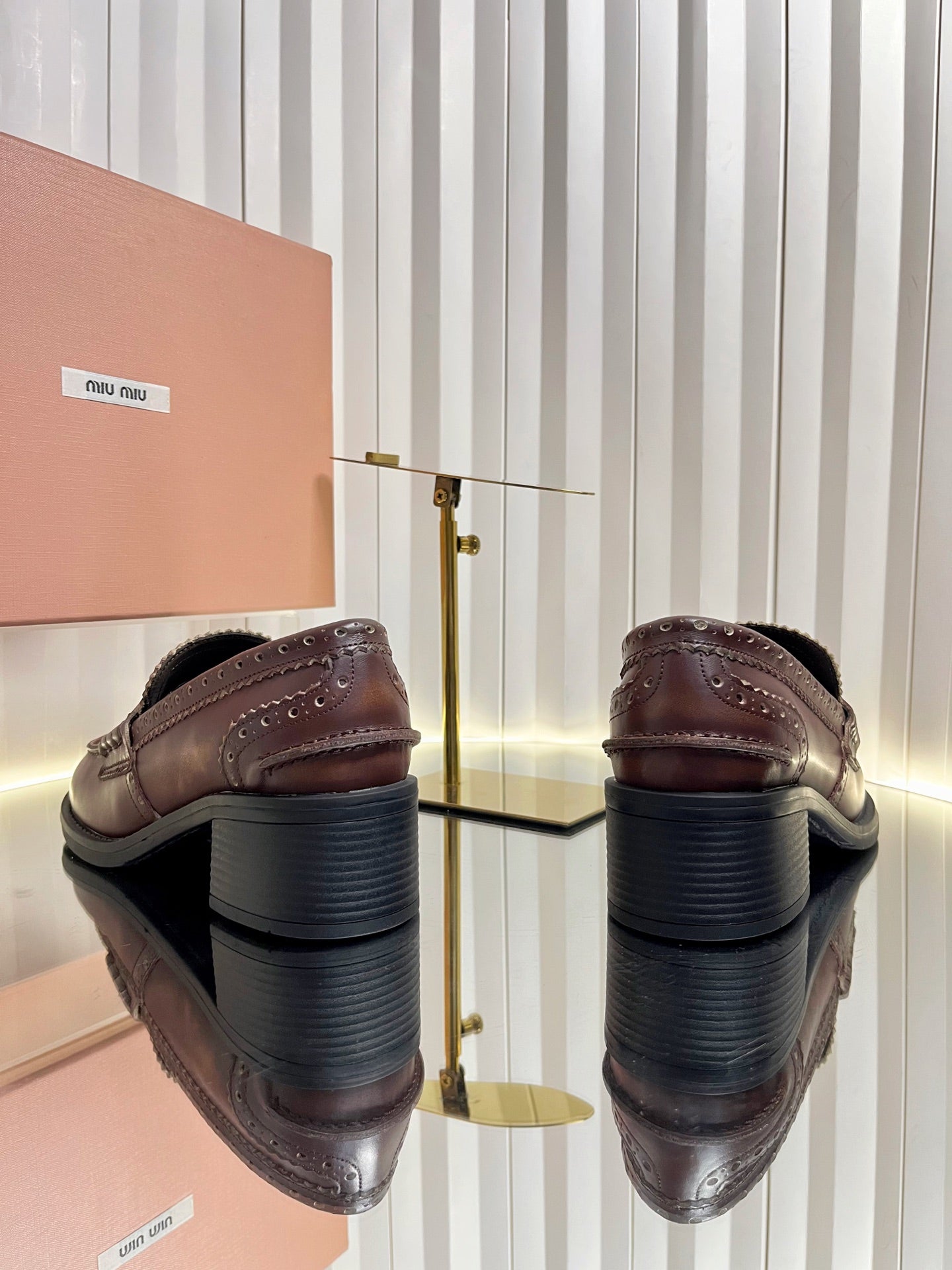 Miu Miu Lightweight Coin Platform Loafers