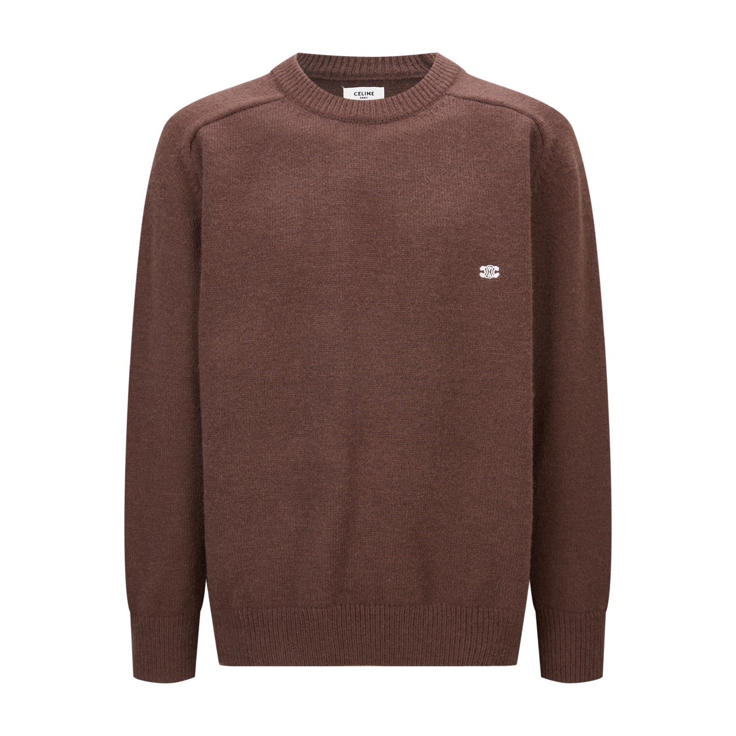 Celine Triomphe Embroidered Knit Sweater