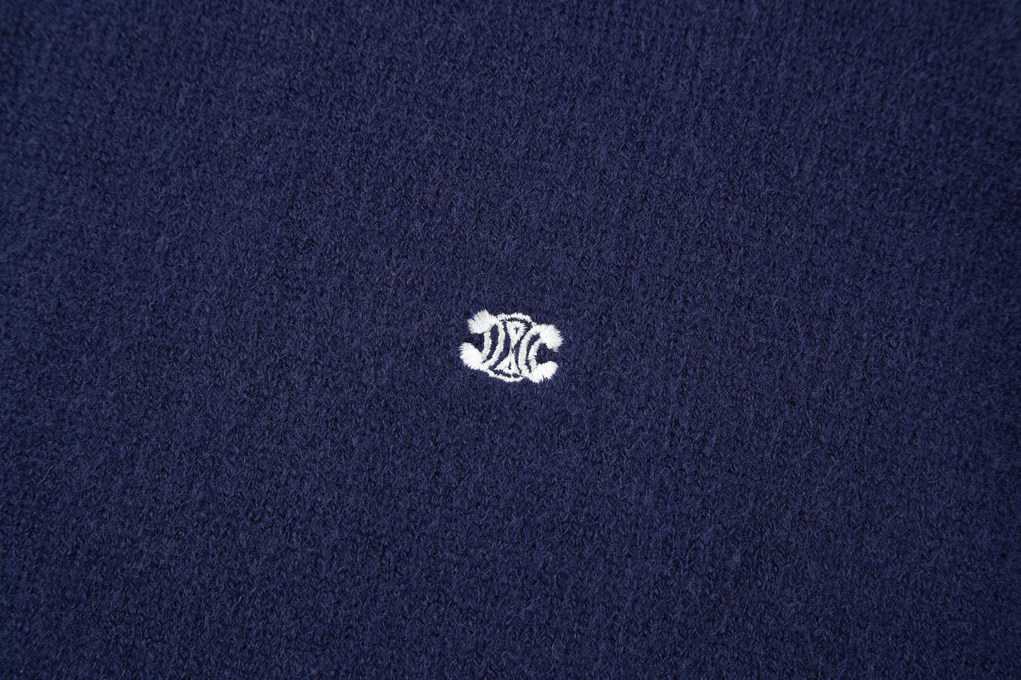 Celine Triomphe Embroidered Knit Sweater
