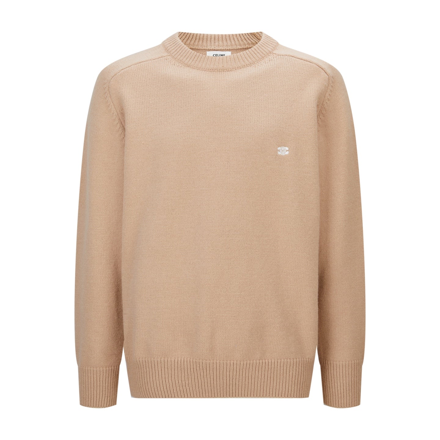 Celine Triomphe Embroidered Knit Sweater