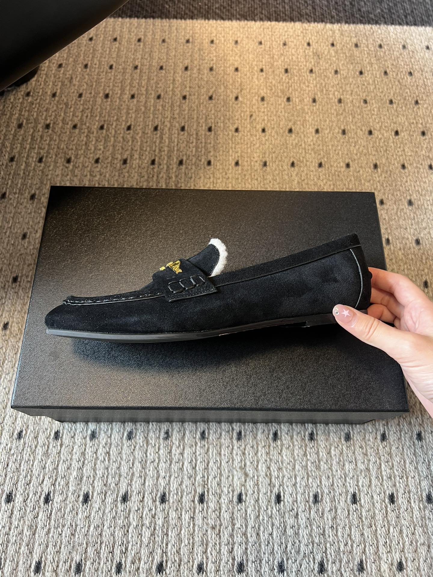 Dior Suede Fur-Lined Loafers – 25SS/FW