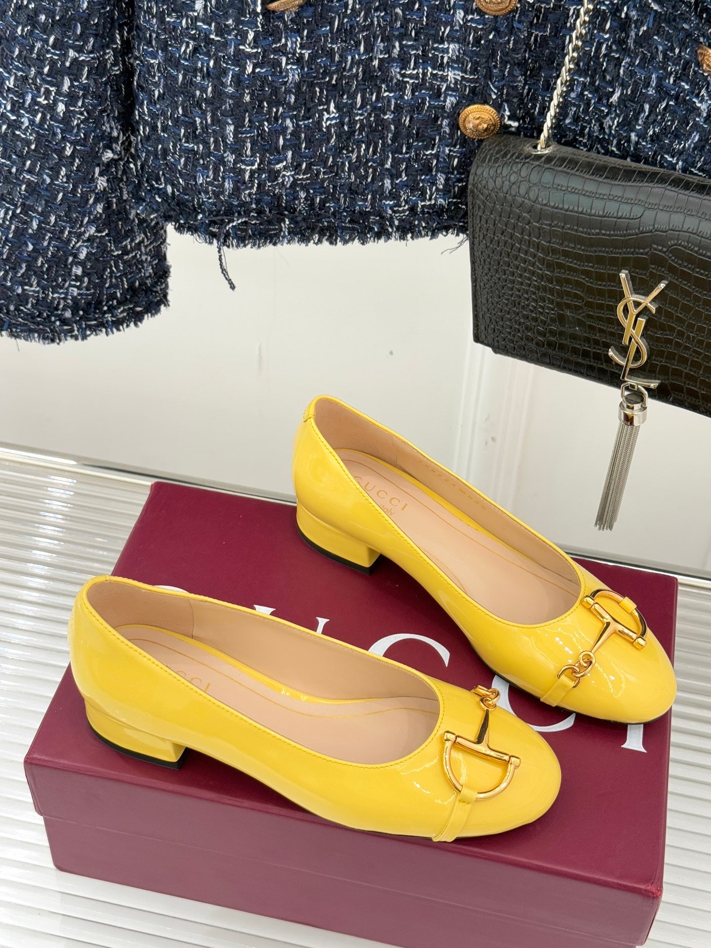 Gucci Horsebit Block Heel Pumps – 25FW