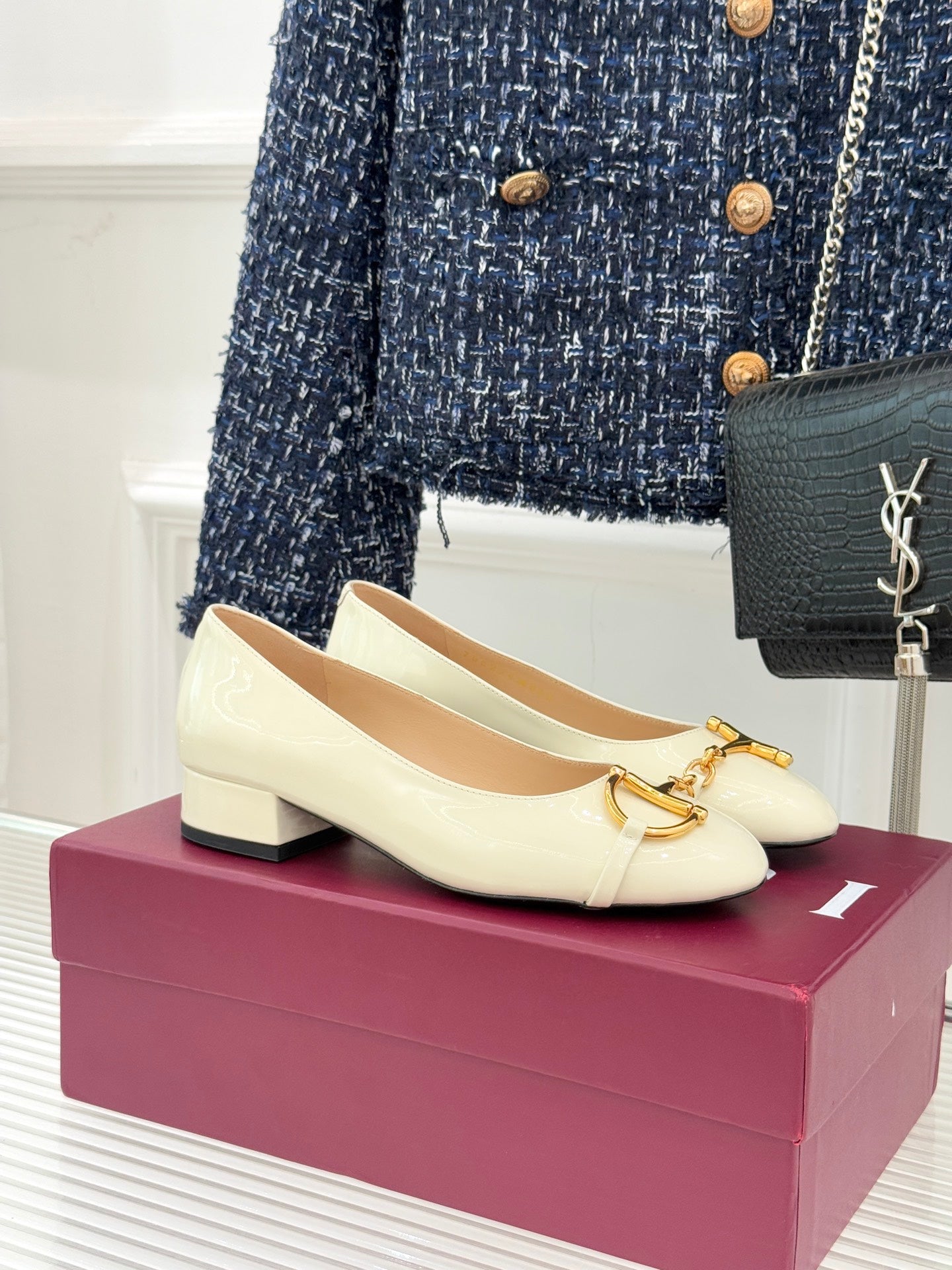 Gucci Horsebit Block Heel Pumps – 25FW