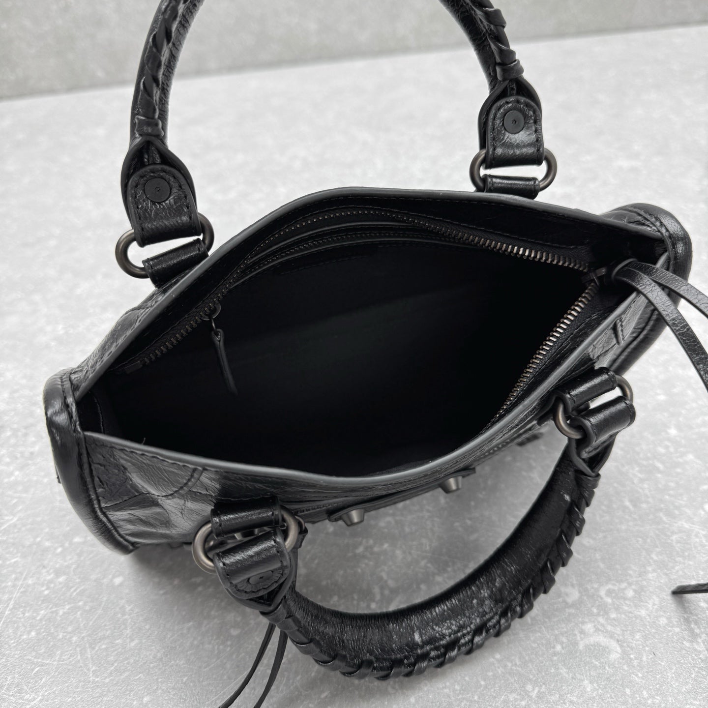 Balenciaga Le City Mini Bag – Oil-Waxed Black