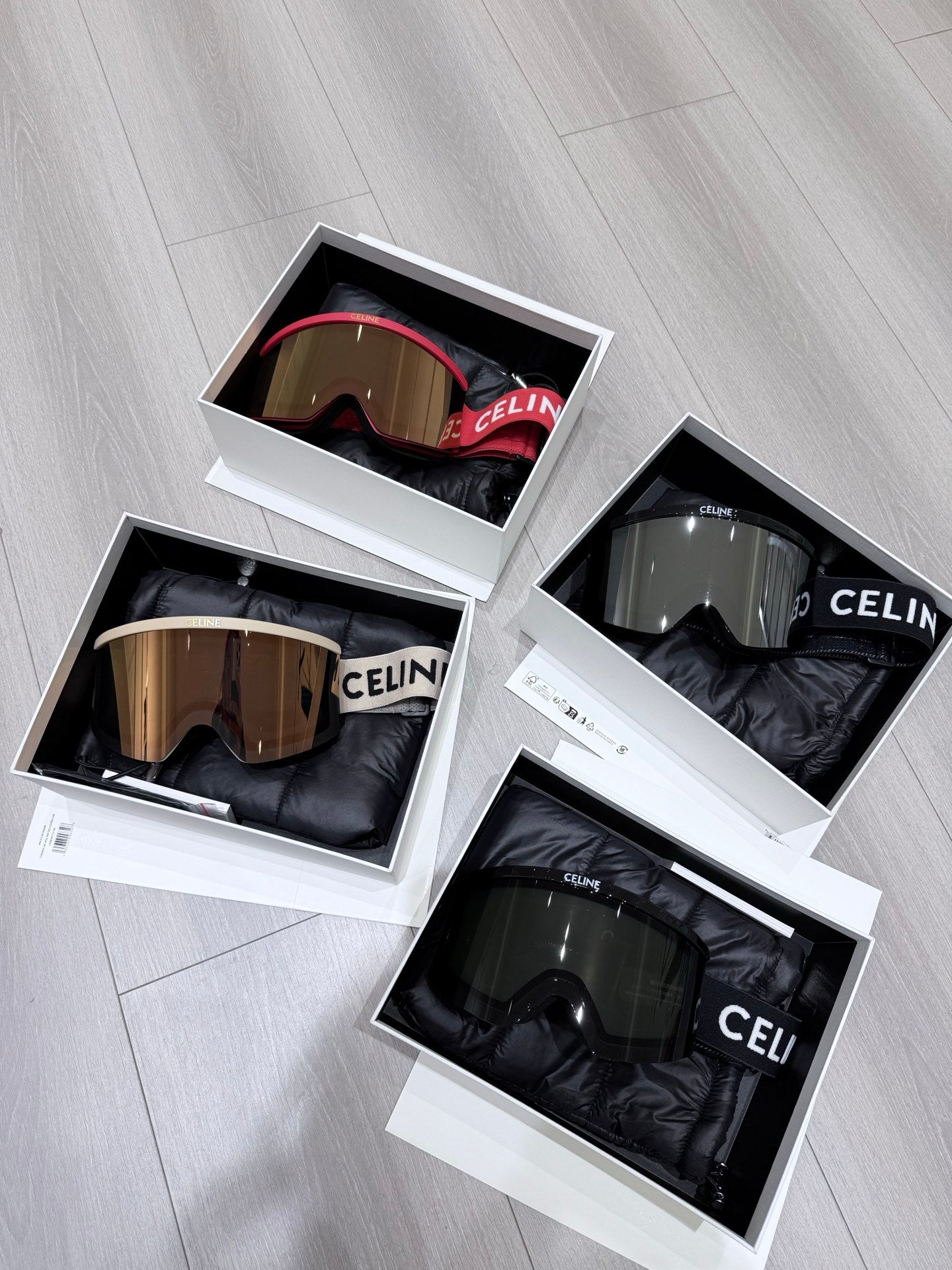 Celine Shield Acetate Ski Goggles