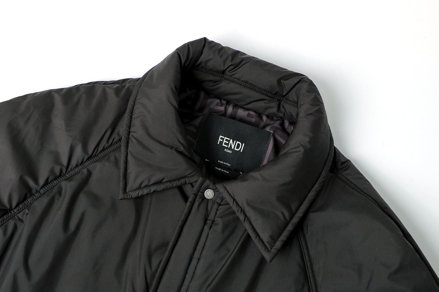 Fendi Collared Gabardine Jacket