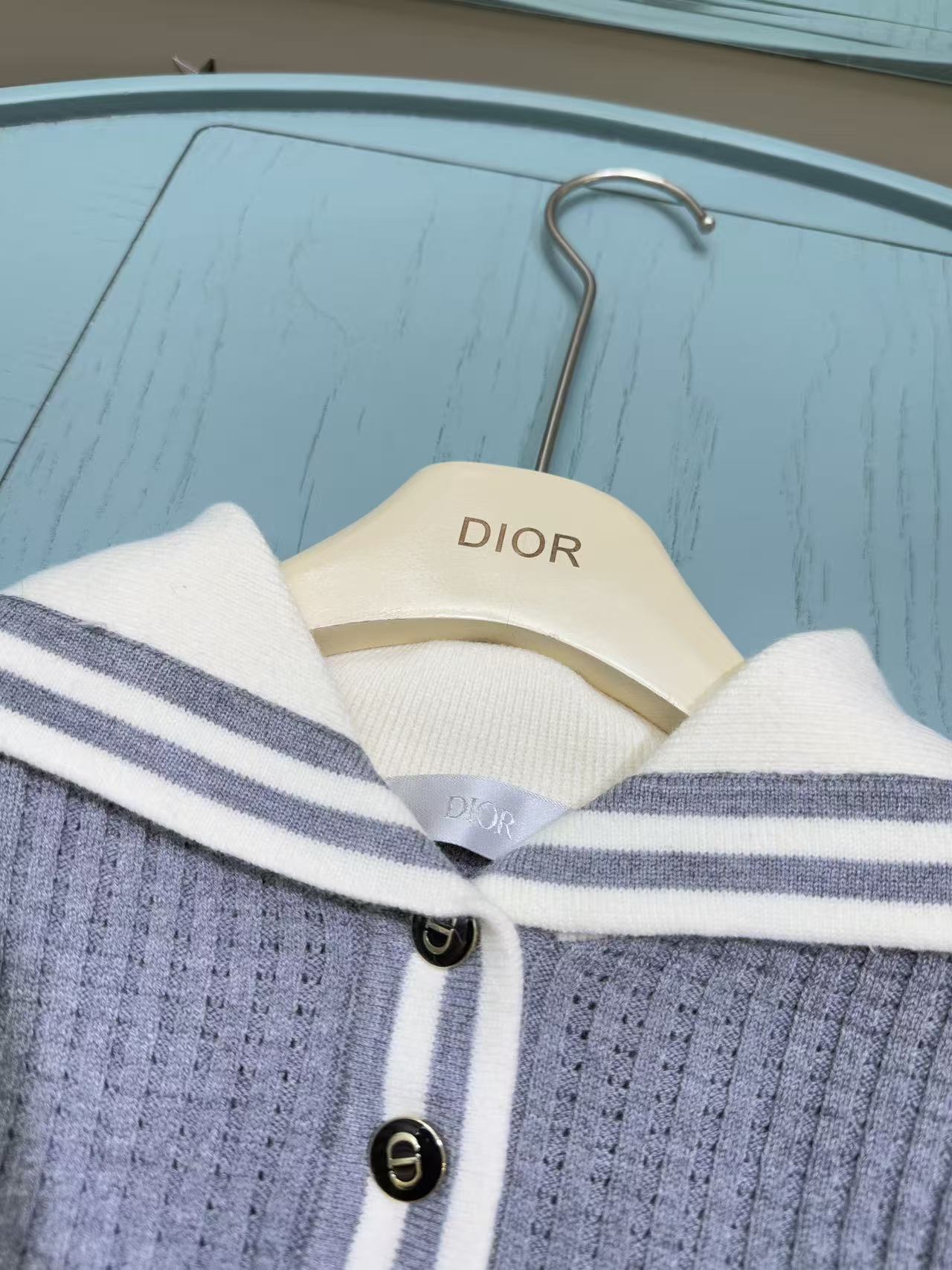 Dior Girls' Knit Cardigan and Skirt Set – 2025SS