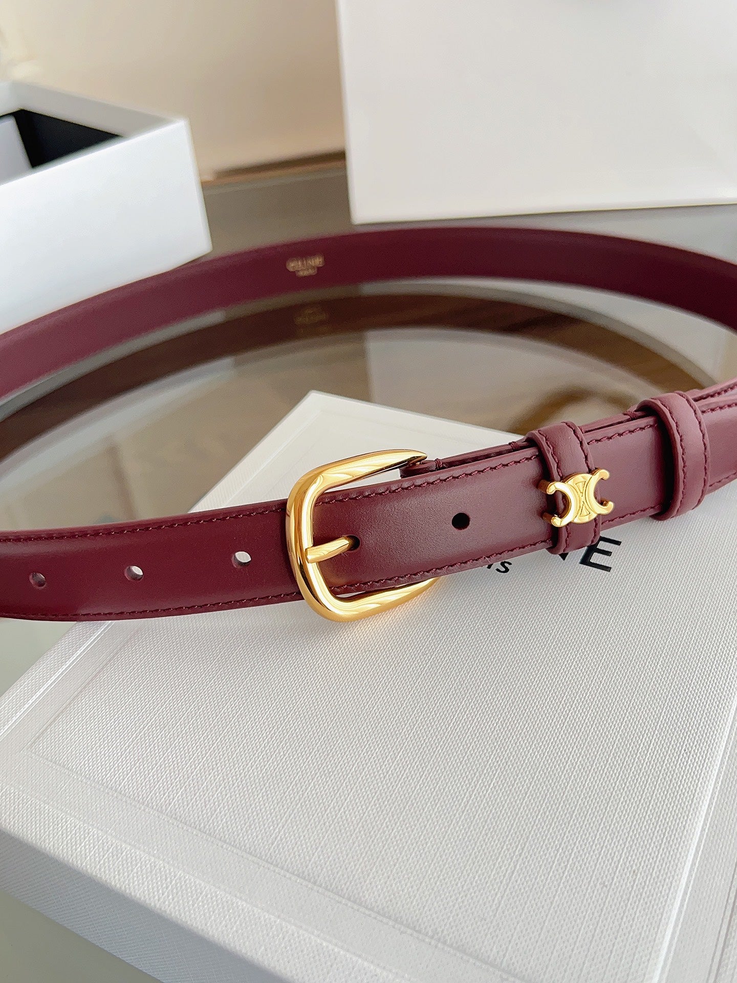 Celine Vivienne Taurillon 25mm Belt