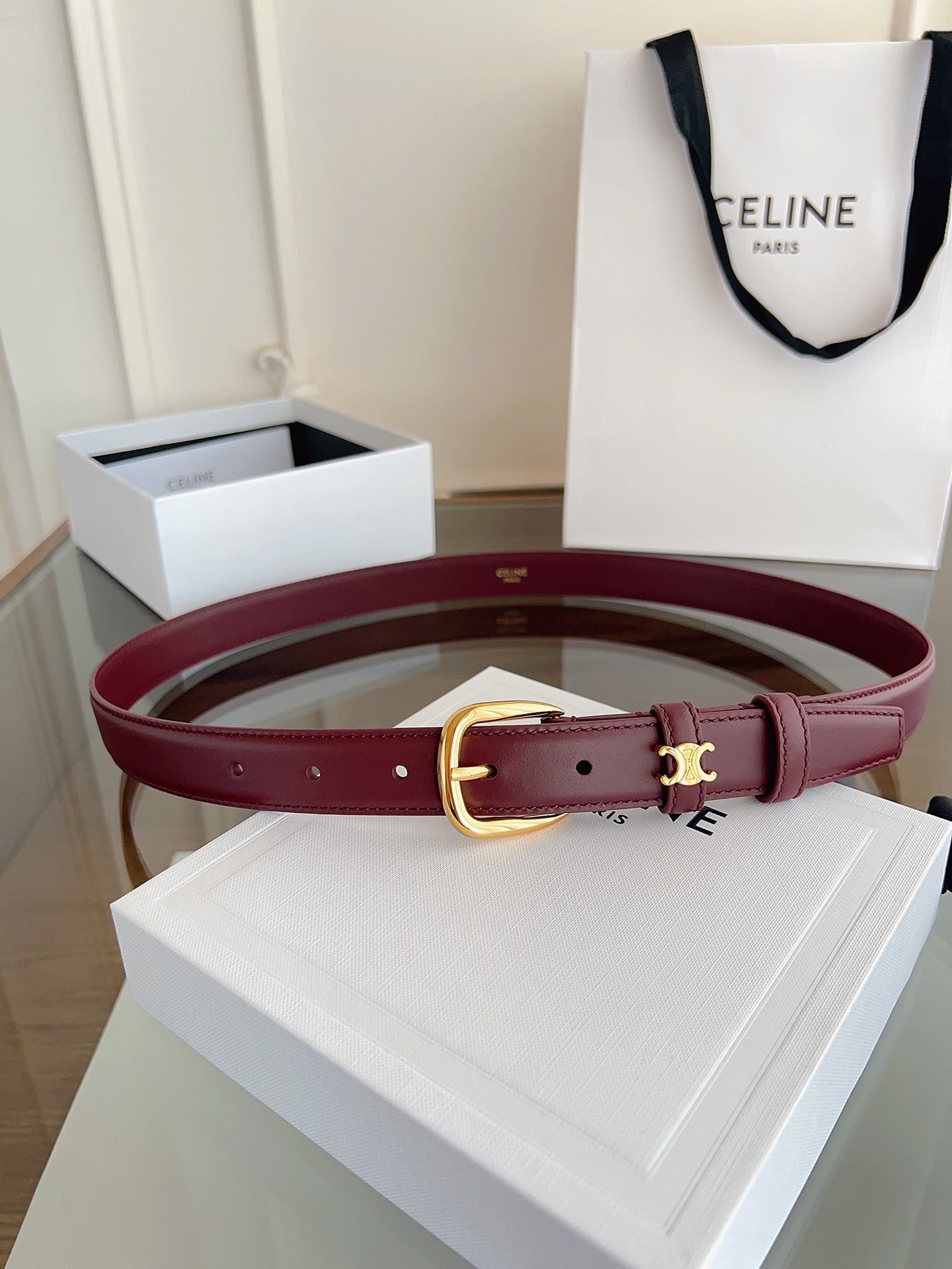 Celine Vivienne Taurillon 25mm Belt