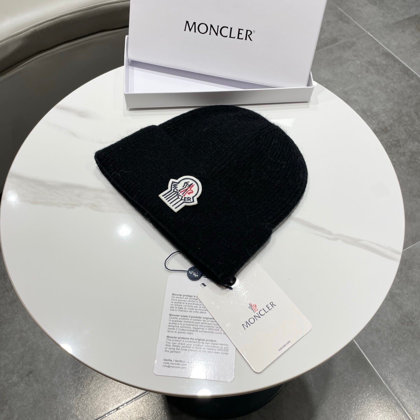 Moncler Knitted Beanie Hat