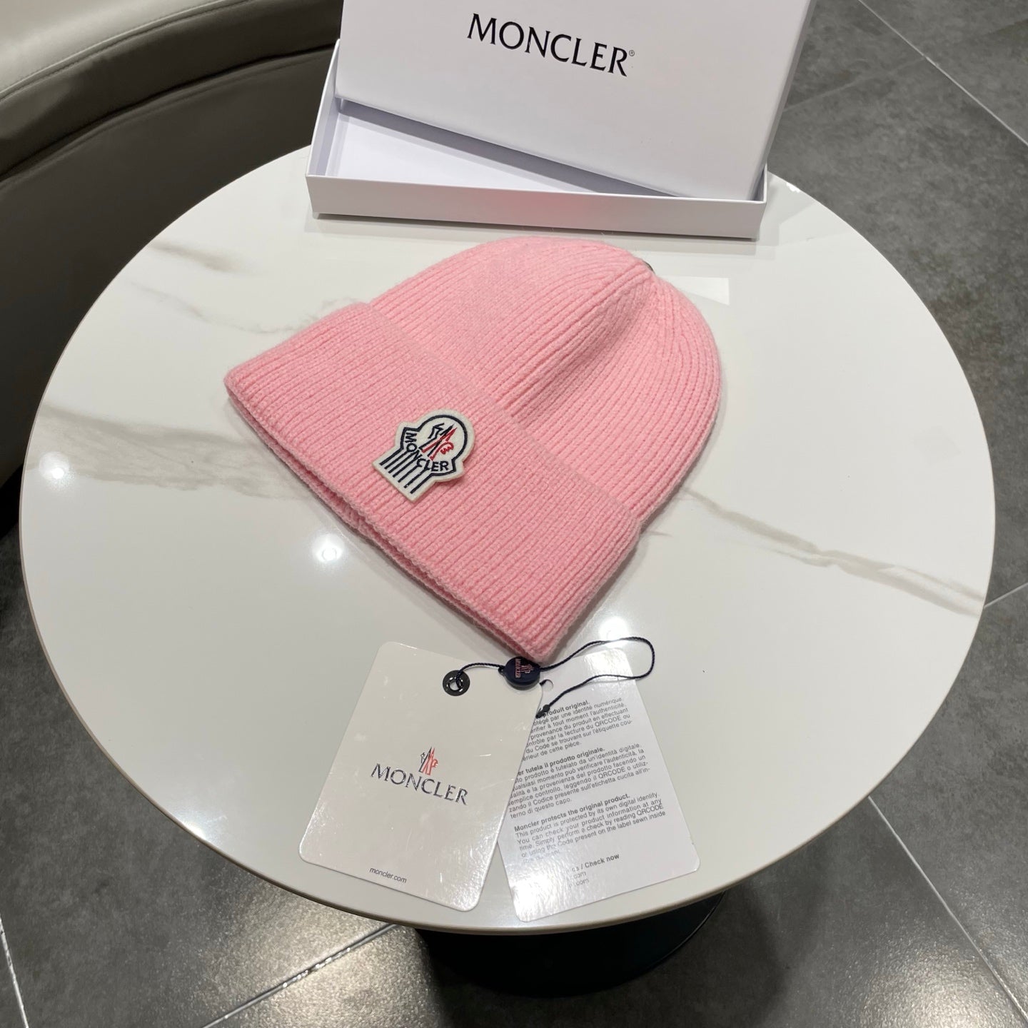 Moncler Knitted Beanie Hat
