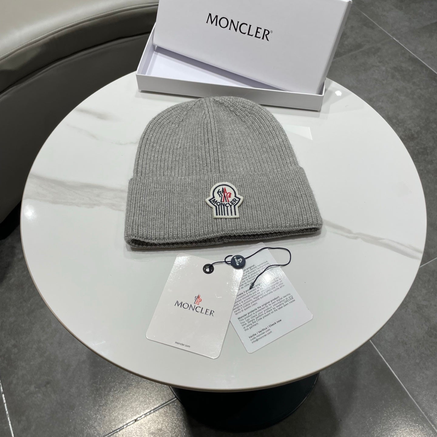 Moncler Knitted Beanie Hat