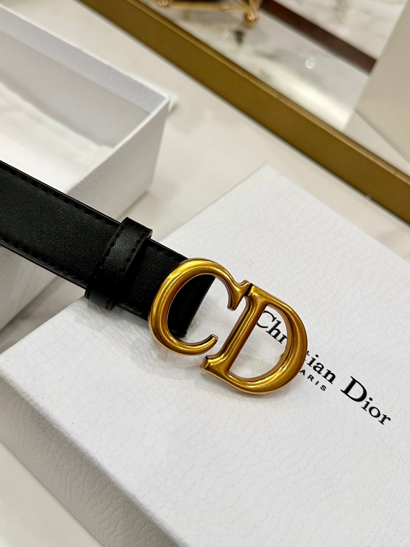 Dior Classic Leather Belt – 3.0cm