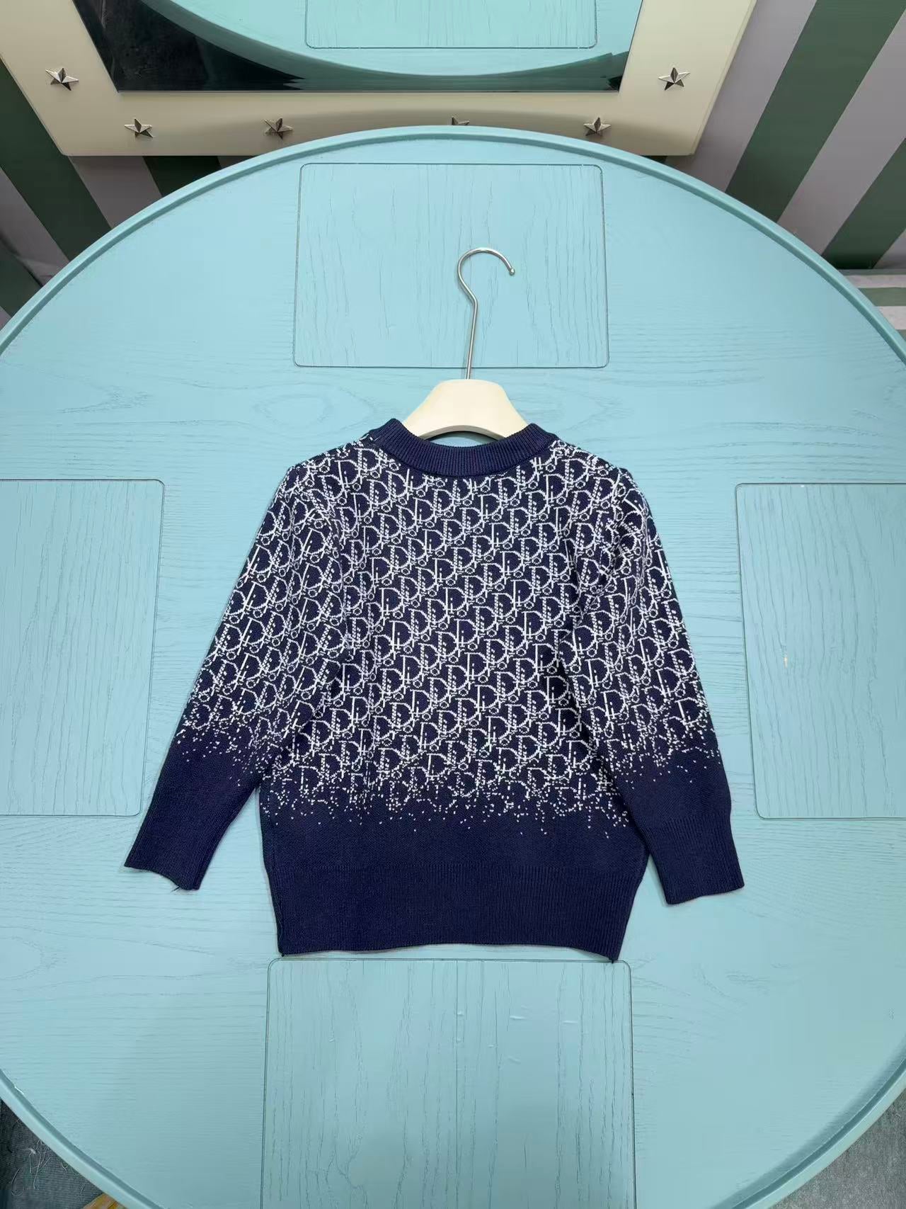 Dior Kids Classic Striped Knitted Sweater – 2025SS
