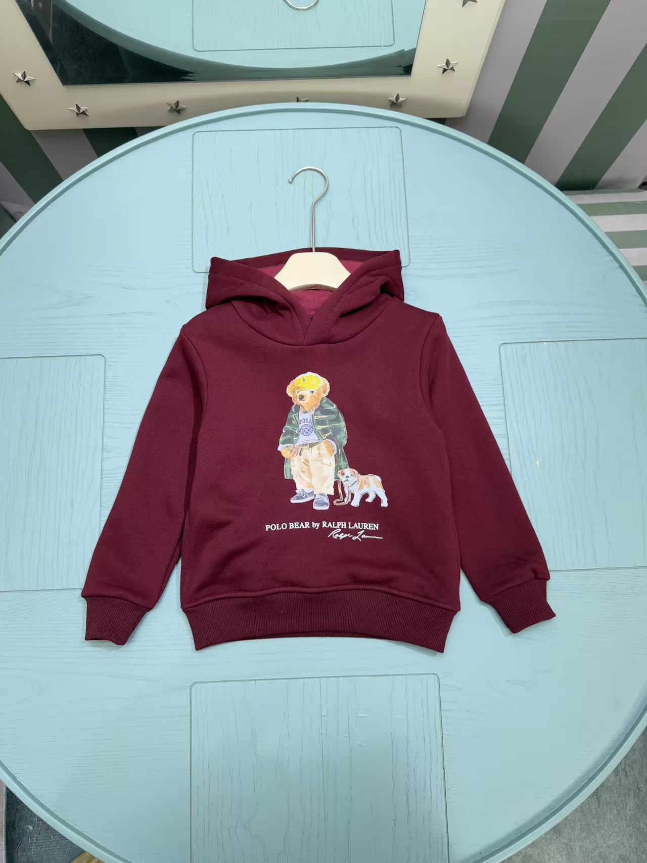 Ralph Lauren Inspired Kids Hooded Sweatshirt – 2025FW – Kids Collection