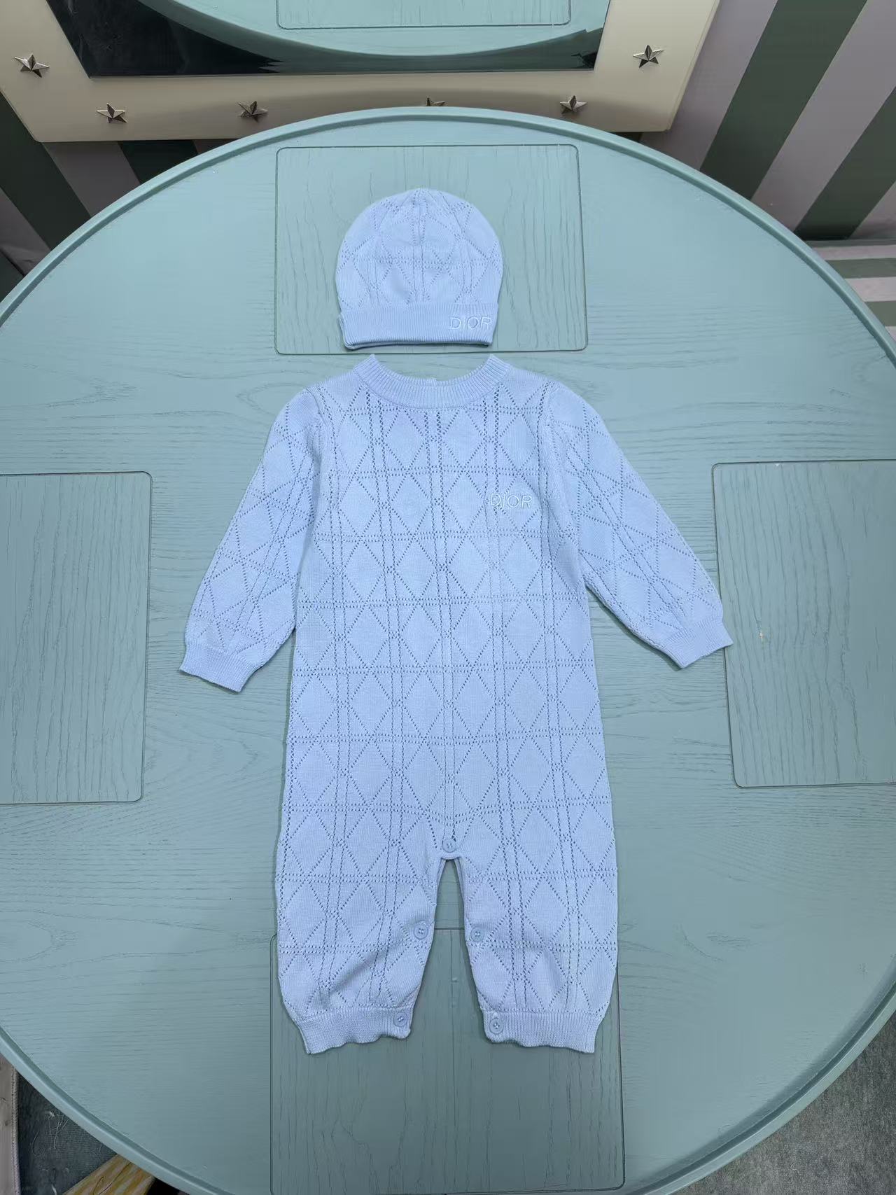 Dior Classic Knitted Infant Romper – Kids Collection – 2025FW