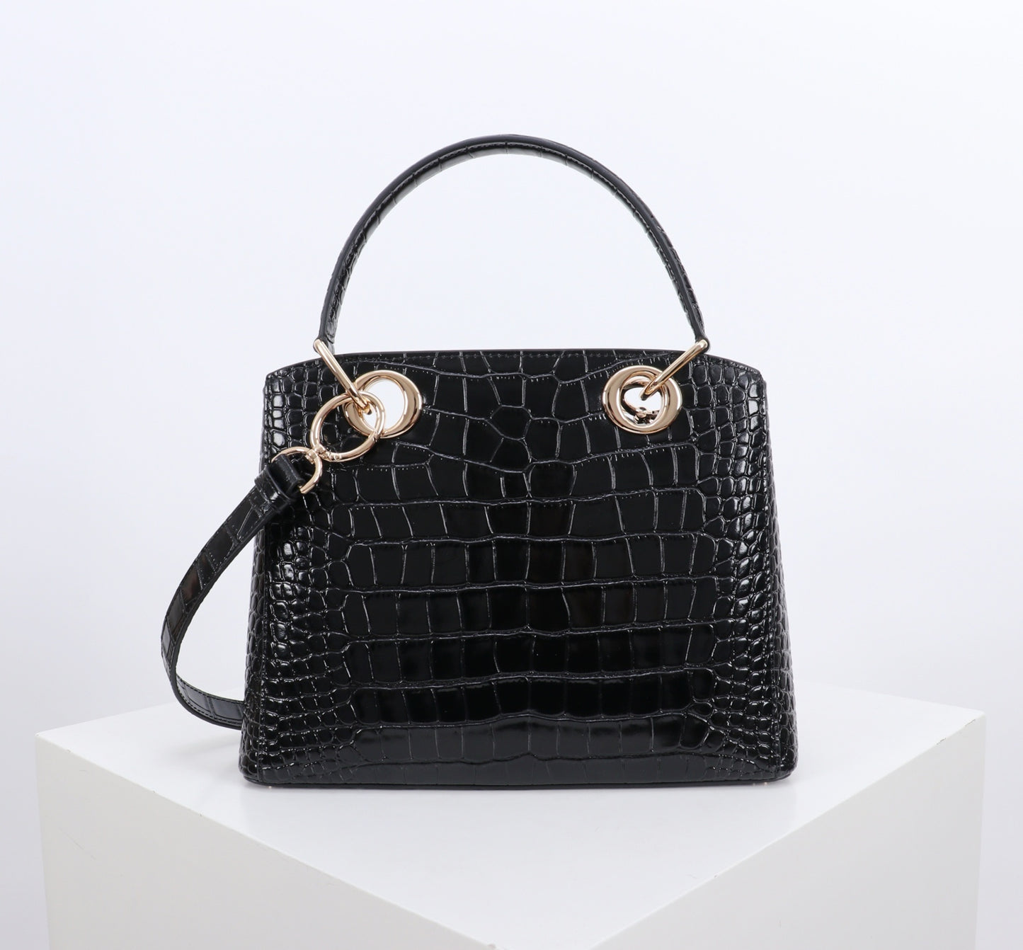Dior Crocodile Embossed Bow Top Handle Bag – 2026SS