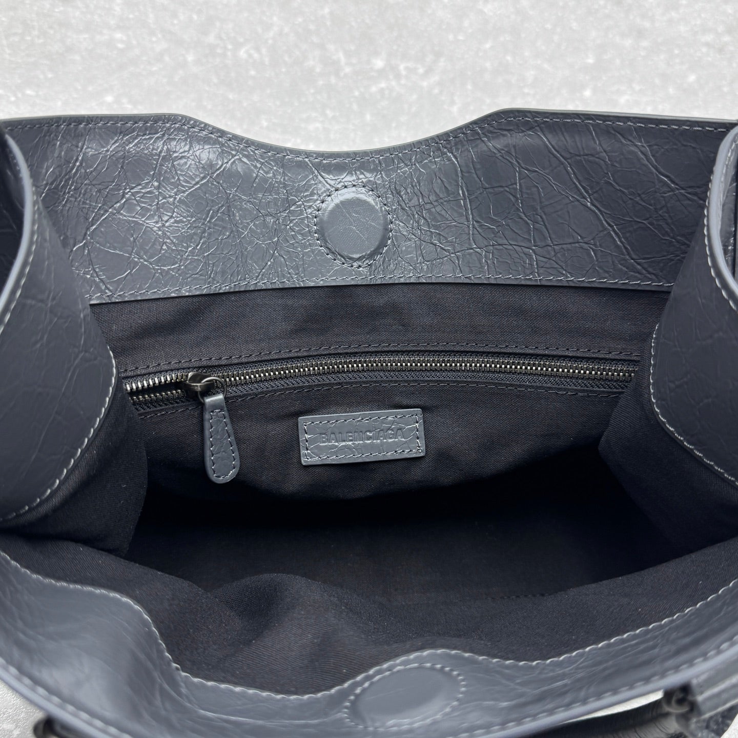 Balenciaga Le City Tote in Rock Grey – Small