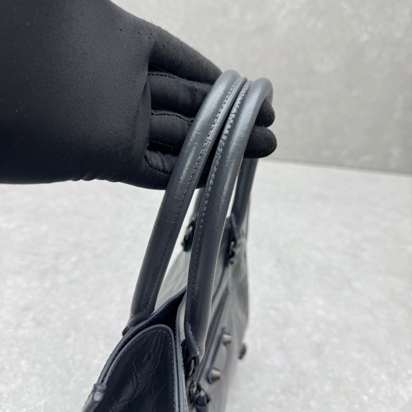 Balenciaga Le City Tote in Rock Grey – Small