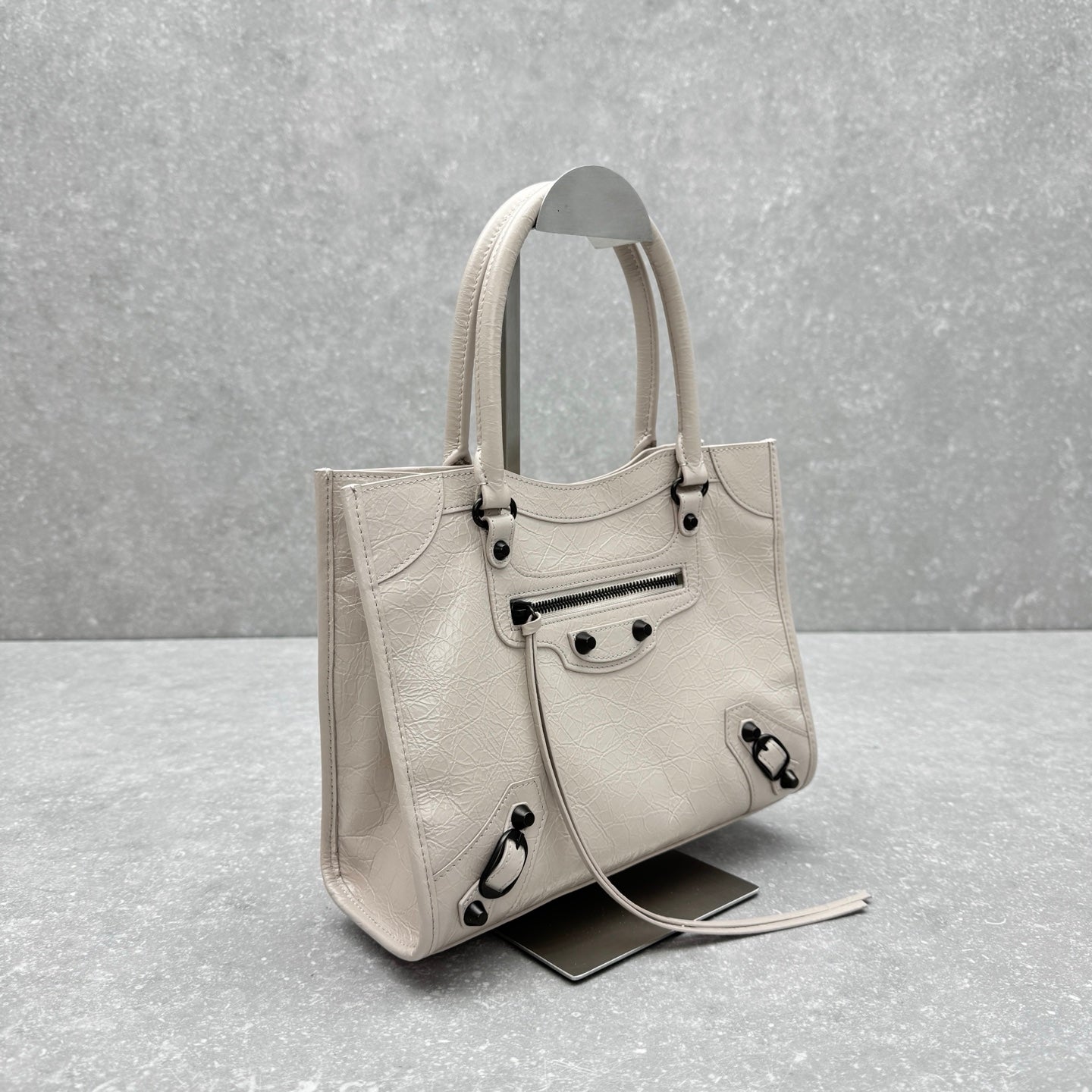 Balenciaga Le City Small Tote Bag – Almond