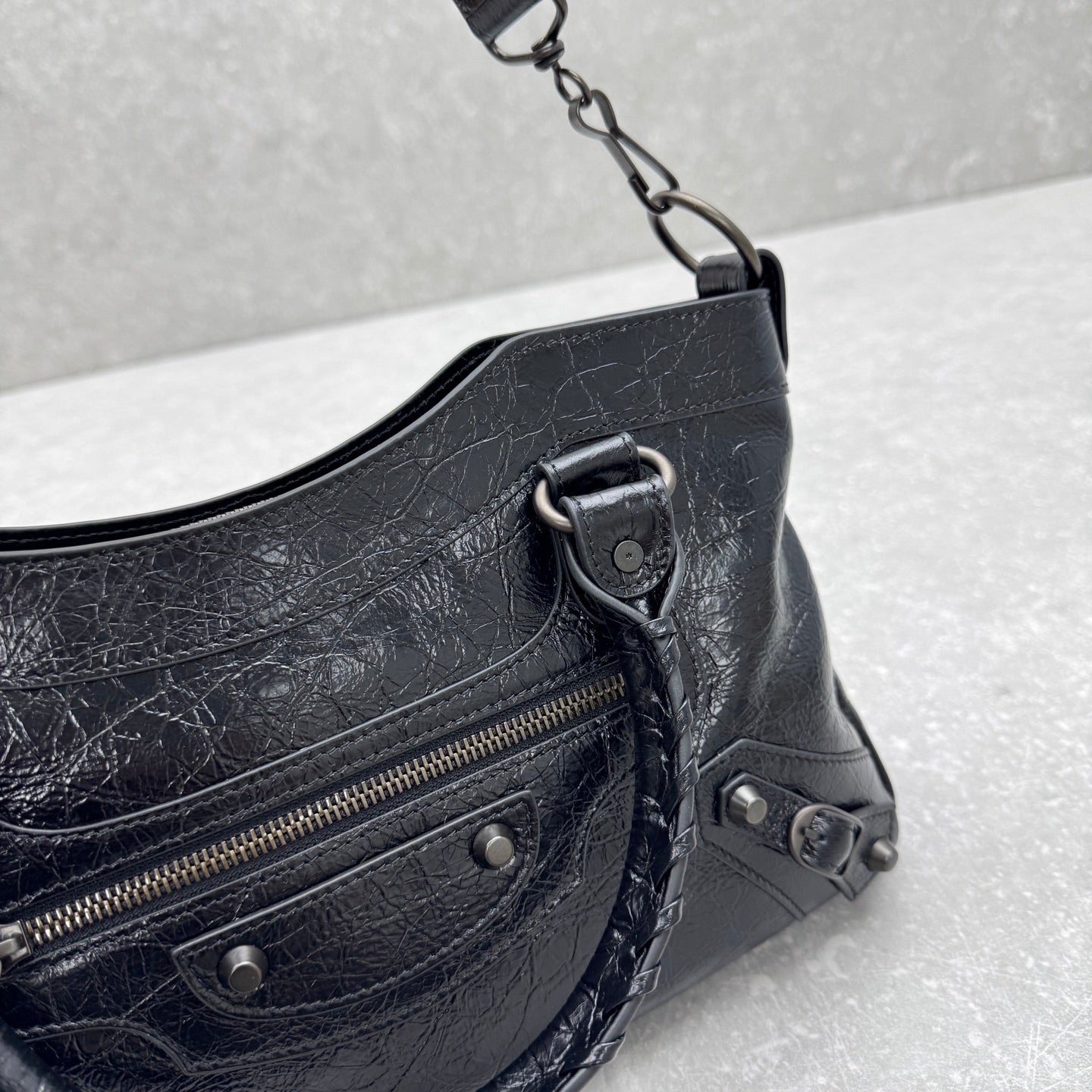 Balenciaga Le City First Bag in Oil Wax Leather