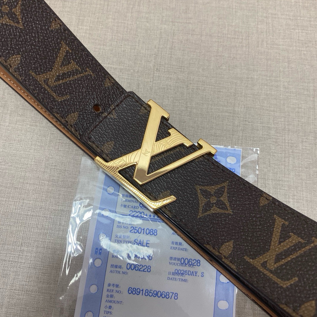 Louis Vuitton Reversible Monogram Leather Belt