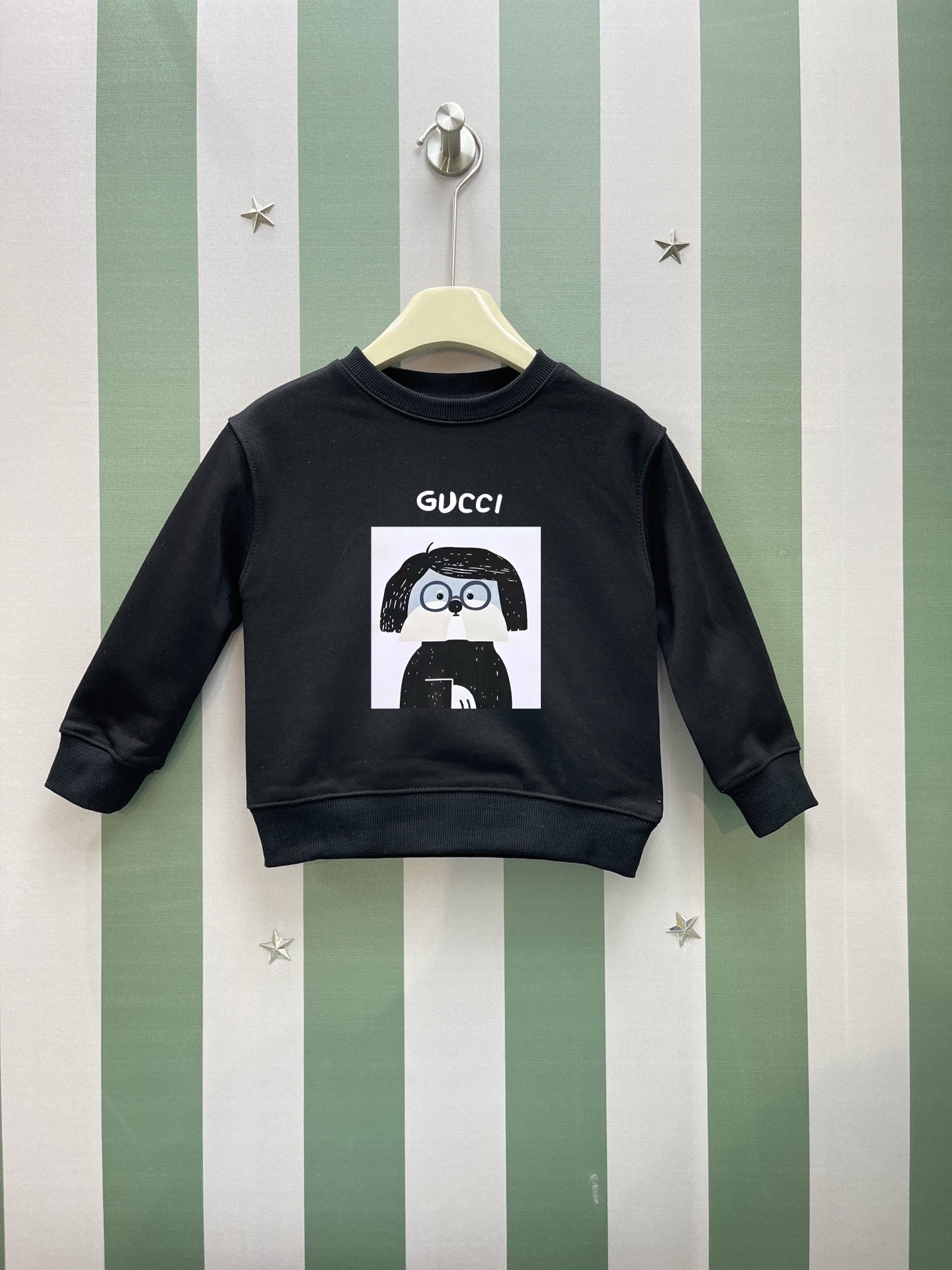 Gucci Kids Graphic Crewneck Sweatshirt – 2025FW – Kids Collection
