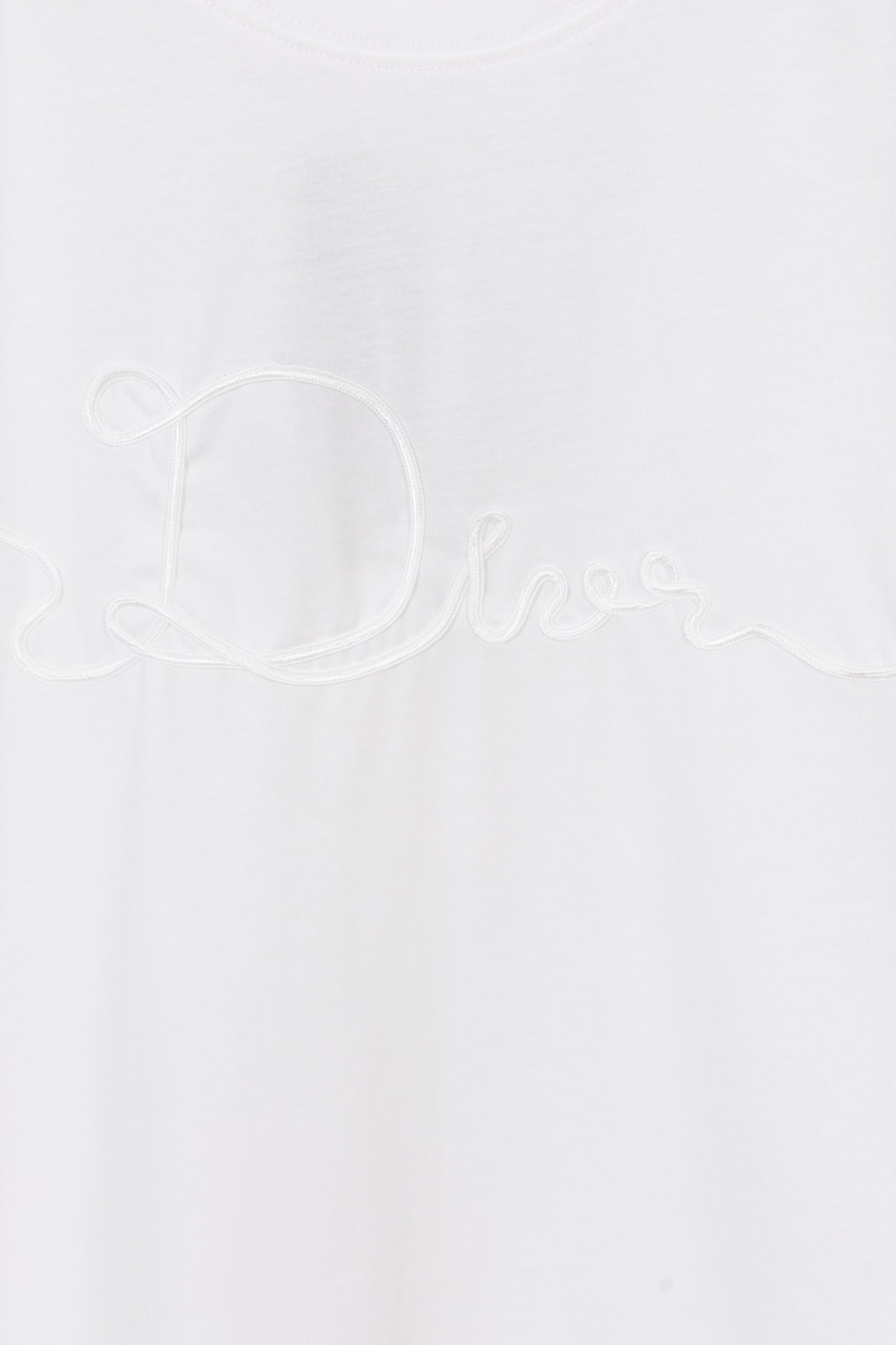Dior Ribbon Logo Short-Sleeved T-Shirt – 2026 Spring Collection