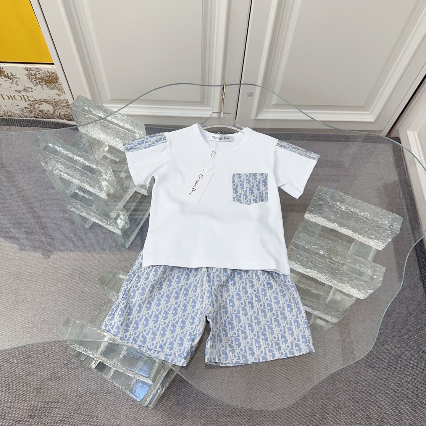 Dior Letter Print Cotton Set – 2026 – Kids Collection