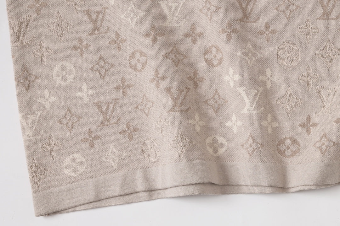 Louis Vuitton Monogram Jacquard Knit Short-Sleeve
