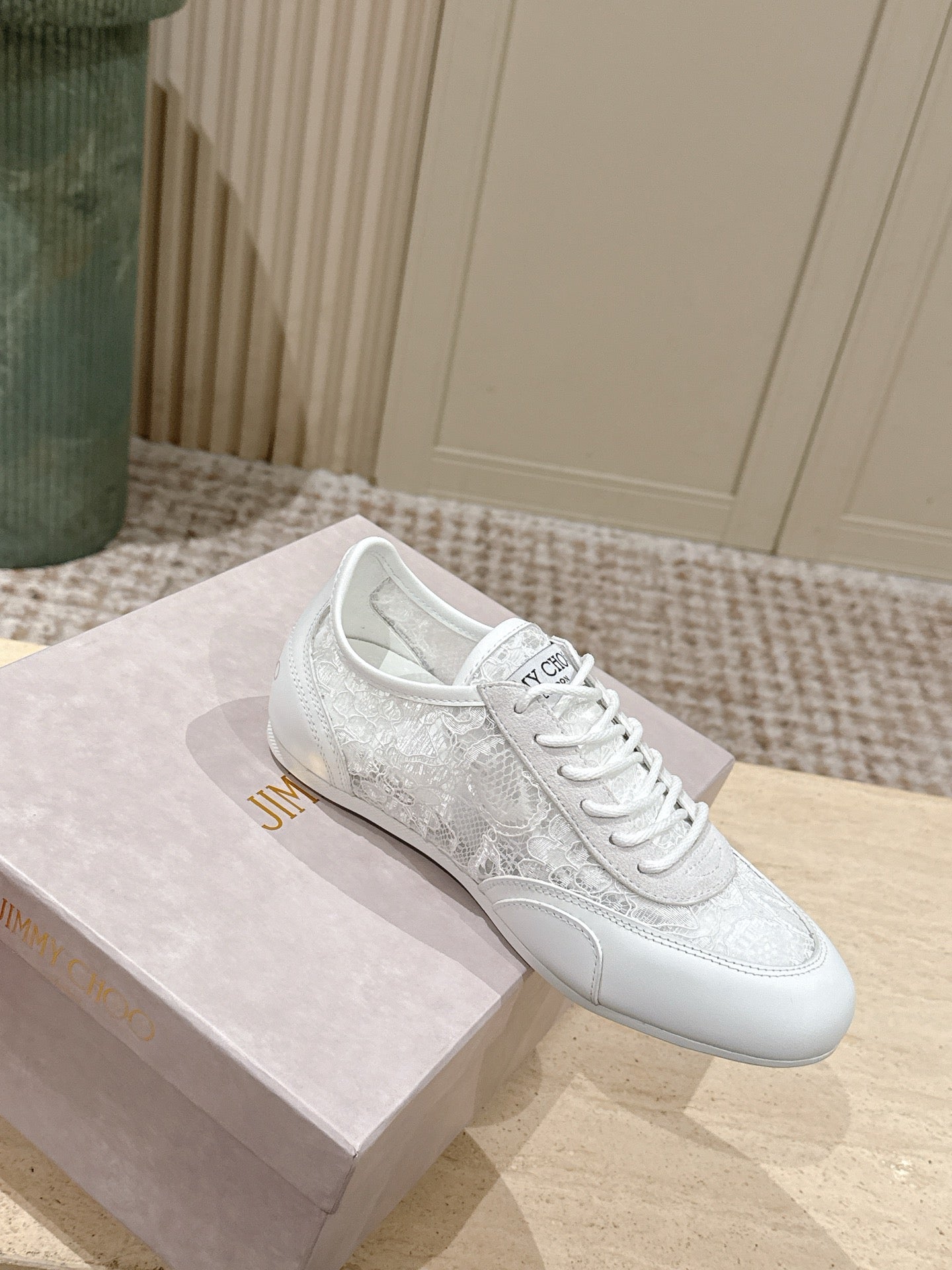 Jimmy Choo Diamond Lace Sneakers