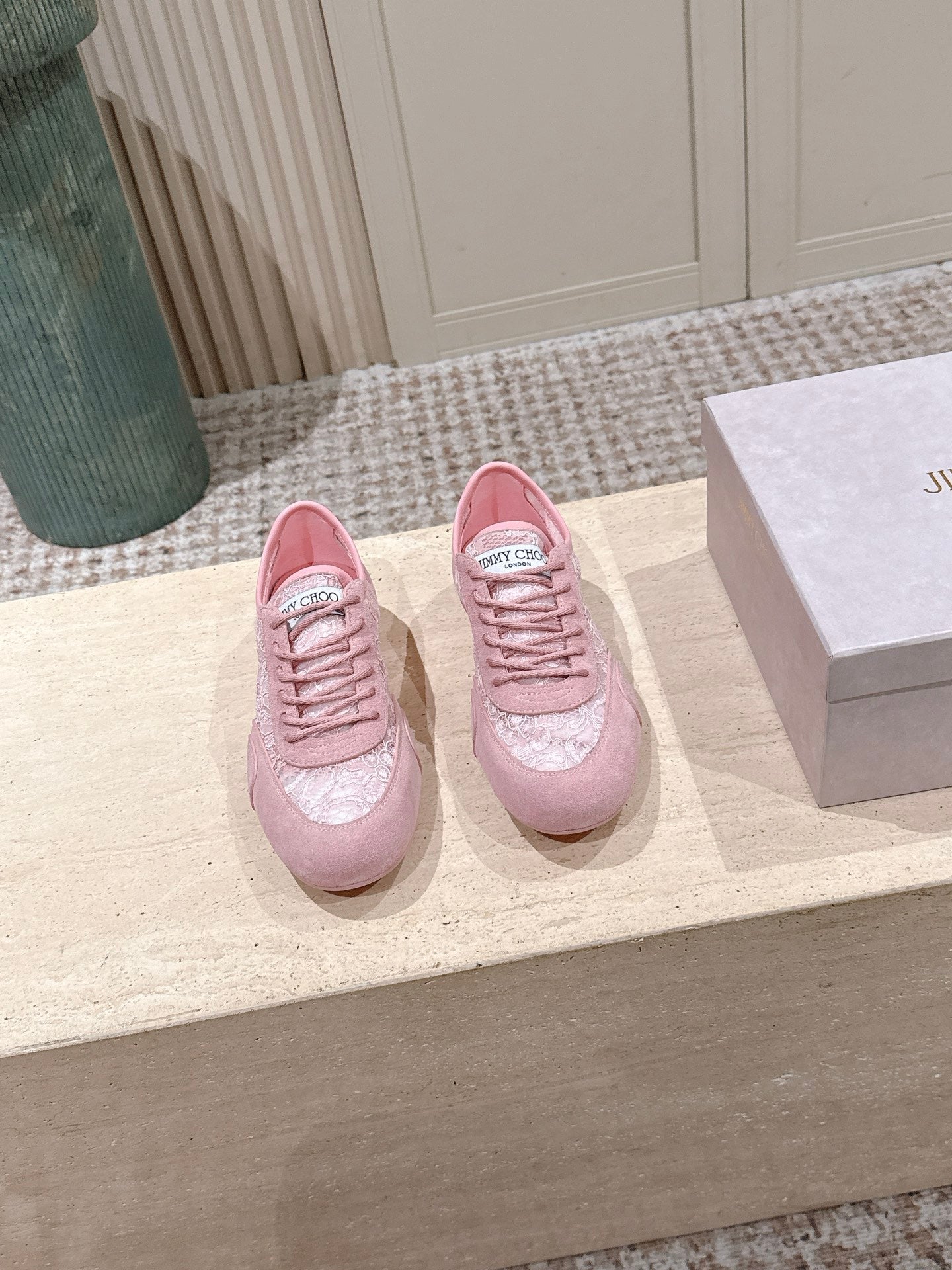 Jimmy Choo Diamond Lace Sneakers