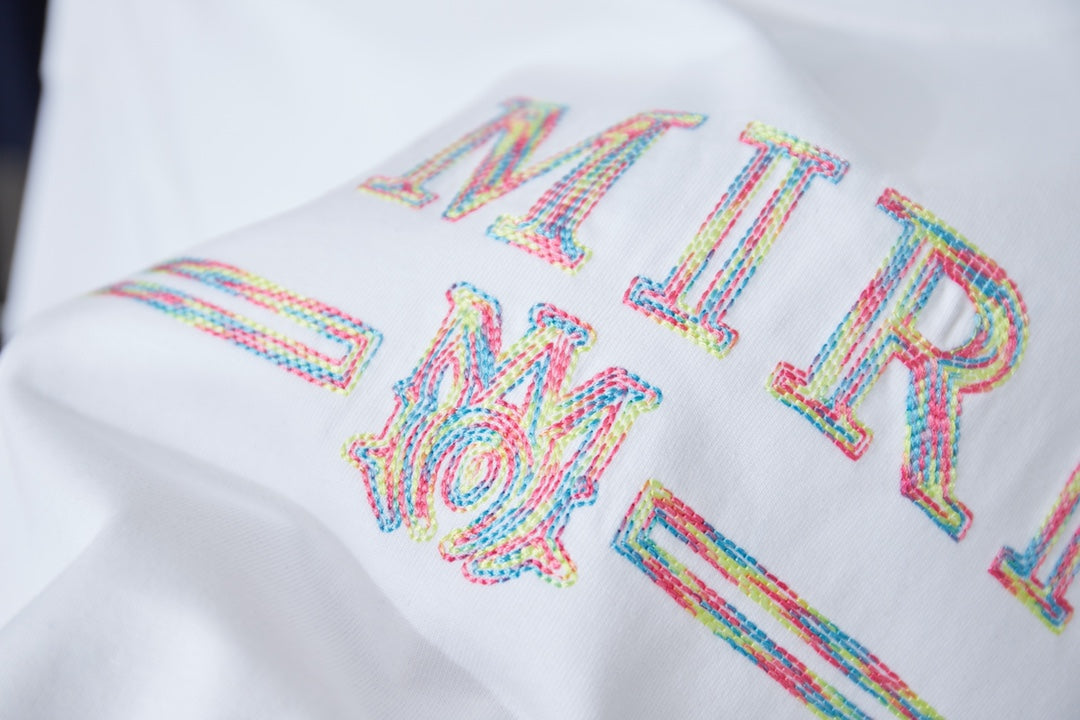 Amiri Embroidered Letter T-Shirt – 26SS Early Spring Collection