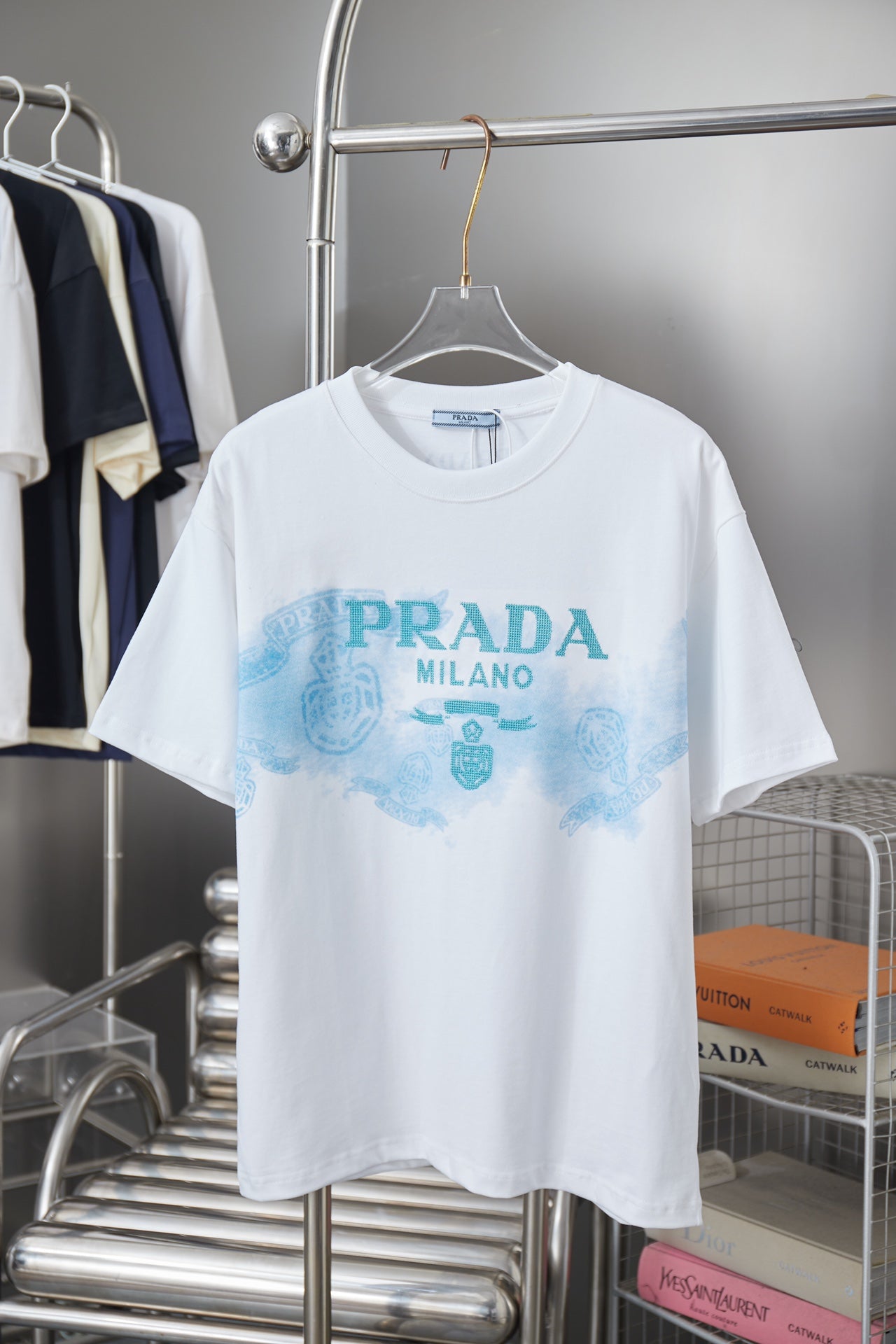 Prada Embroidered Logo T-Shirt – 26SS Early Spring Collection