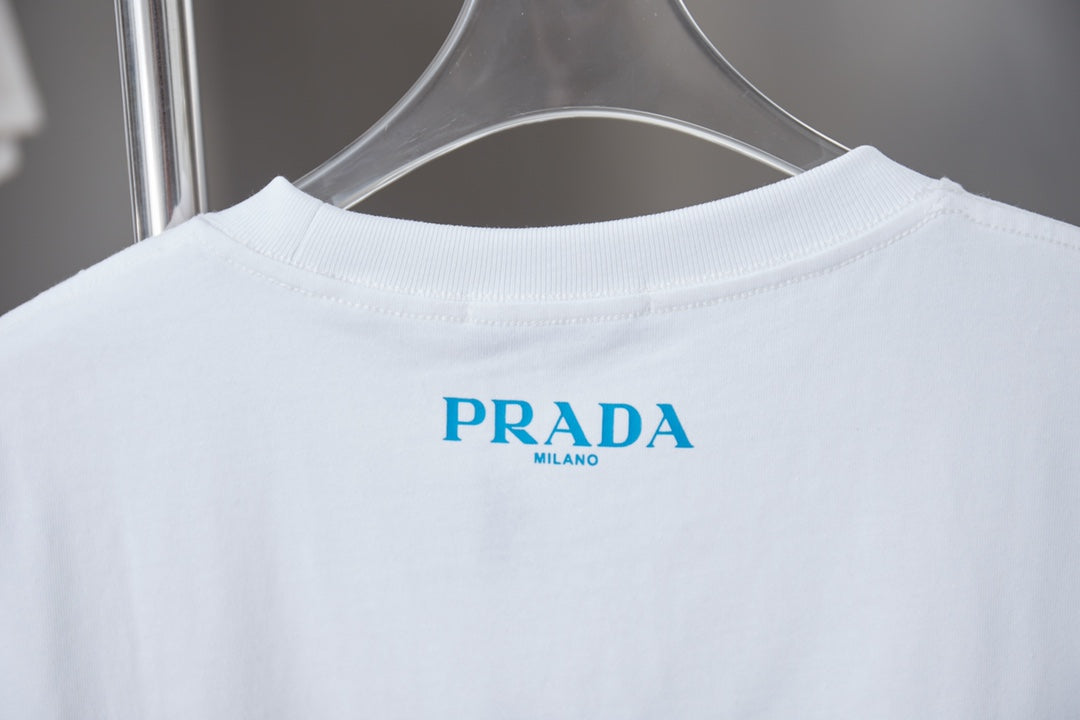 Prada Embroidered Logo T-Shirt – 26SS Early Spring Collection