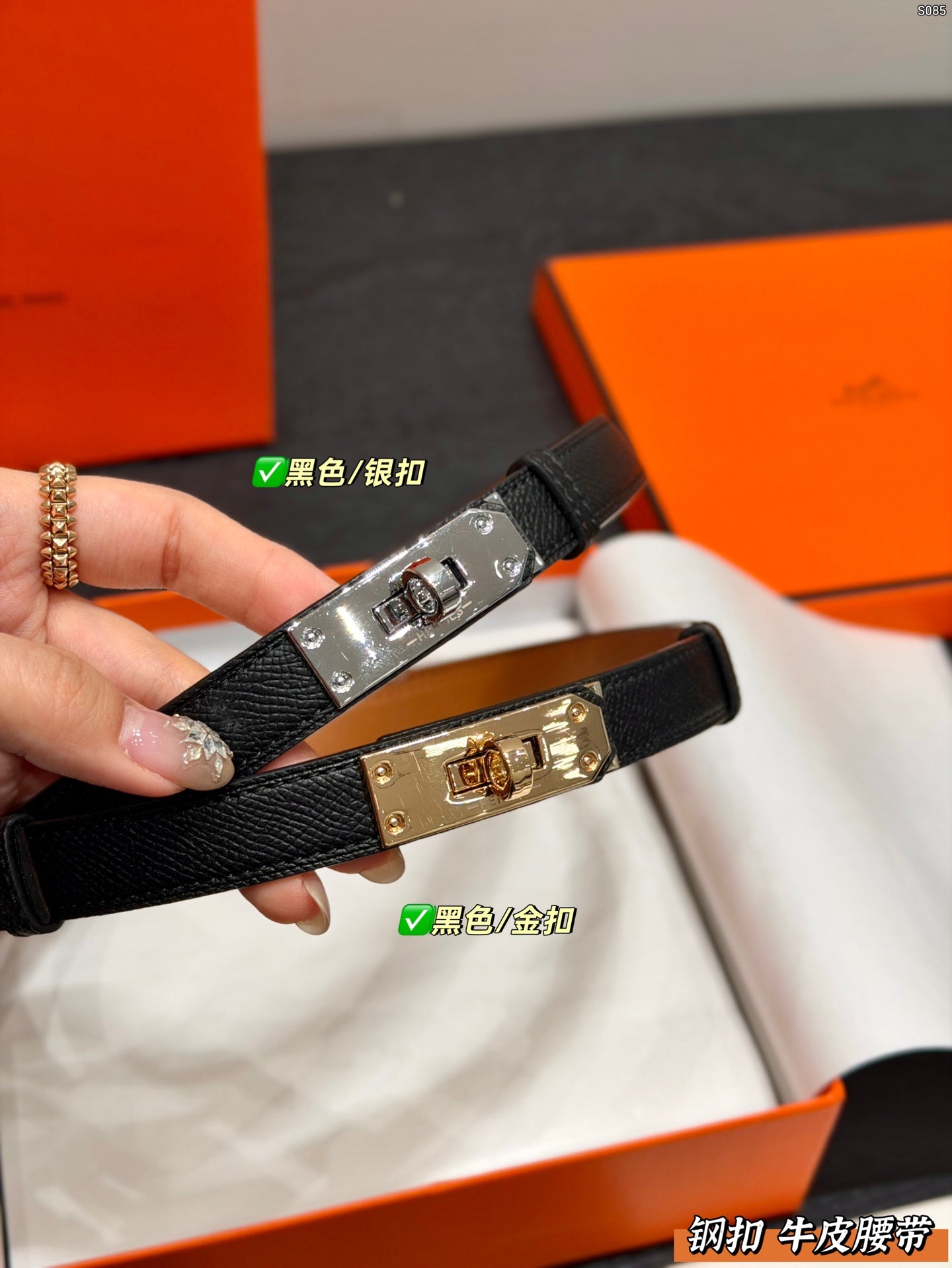 Hermès Classic H Buckle Leather Belt