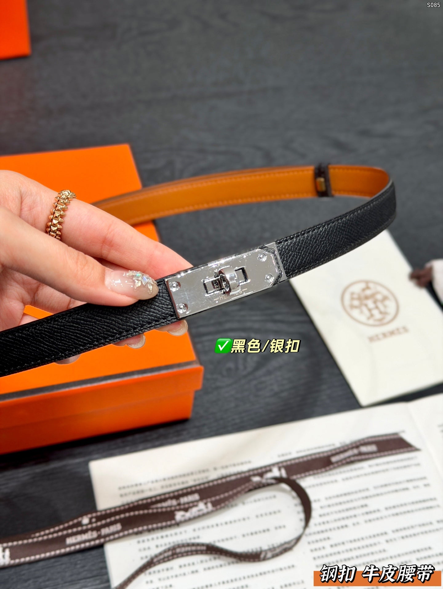 Hermès Classic H Buckle Leather Belt