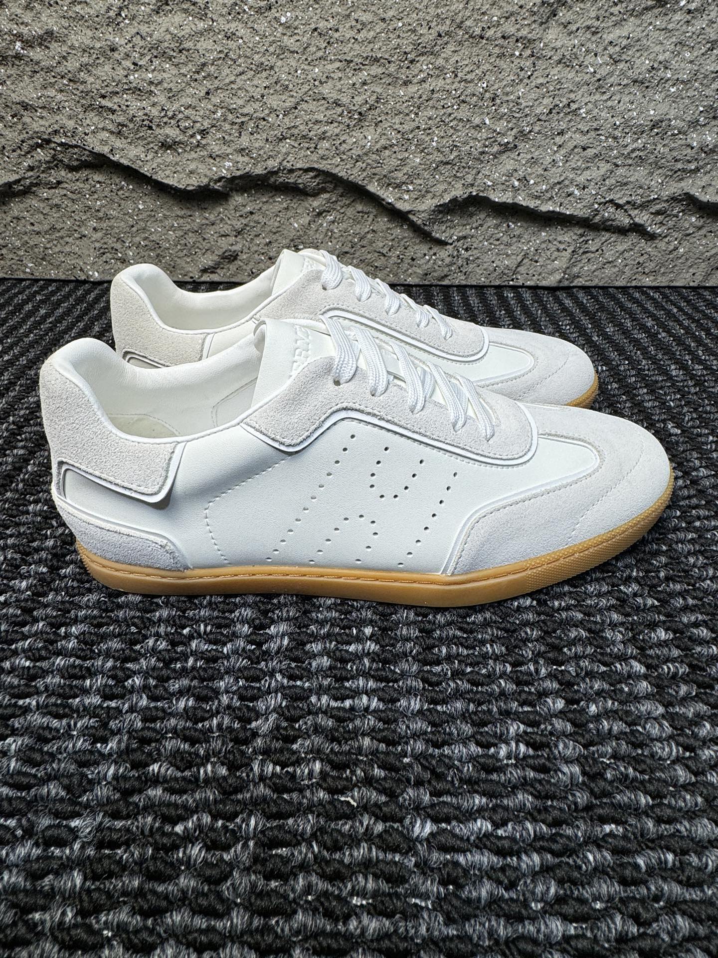 Hermès Laser-Punched H Nappa Calfskin Sneakers