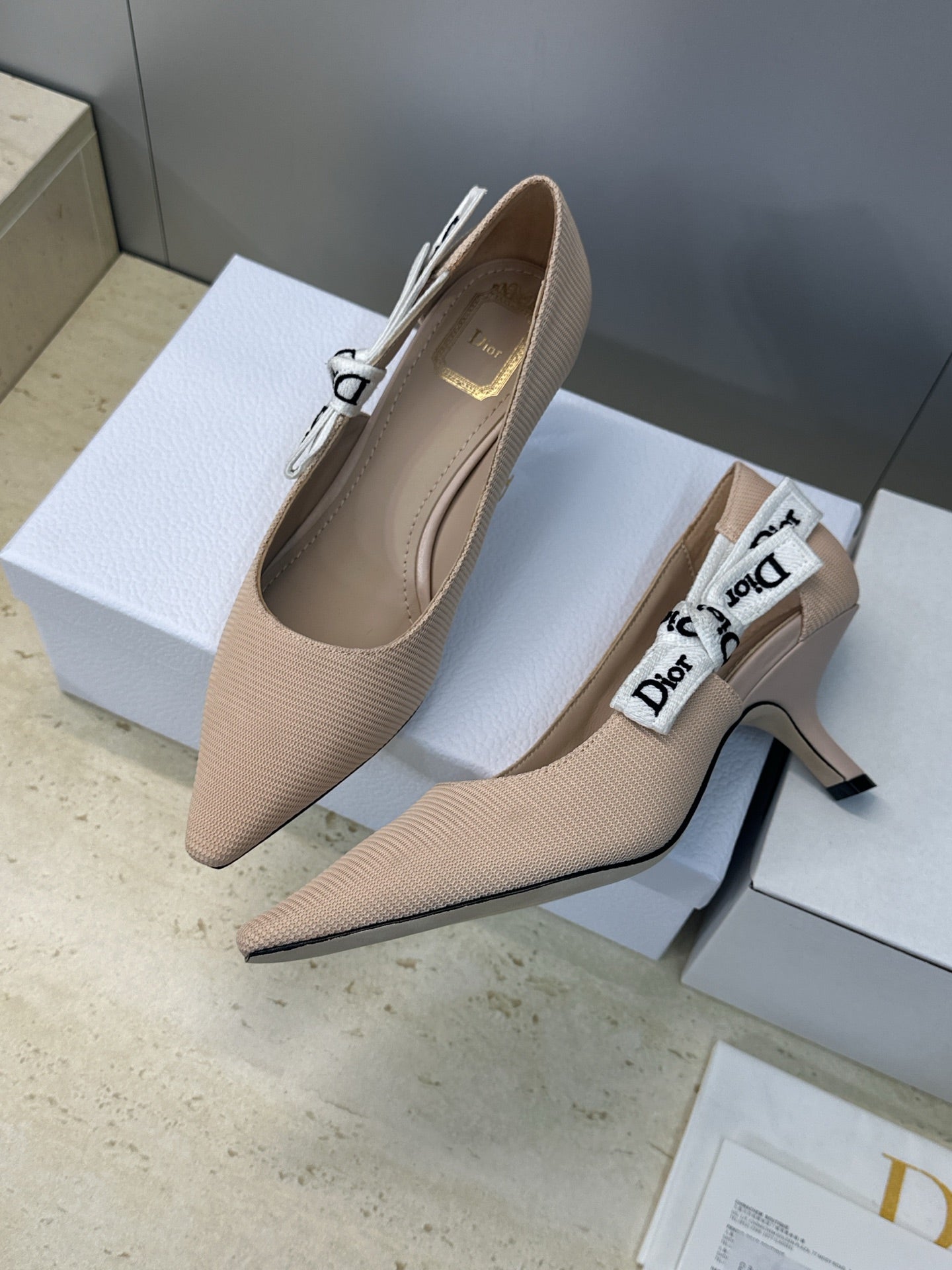 Dior J'Adior Webbing Bow Pumps – 2026 Early Spring Collection