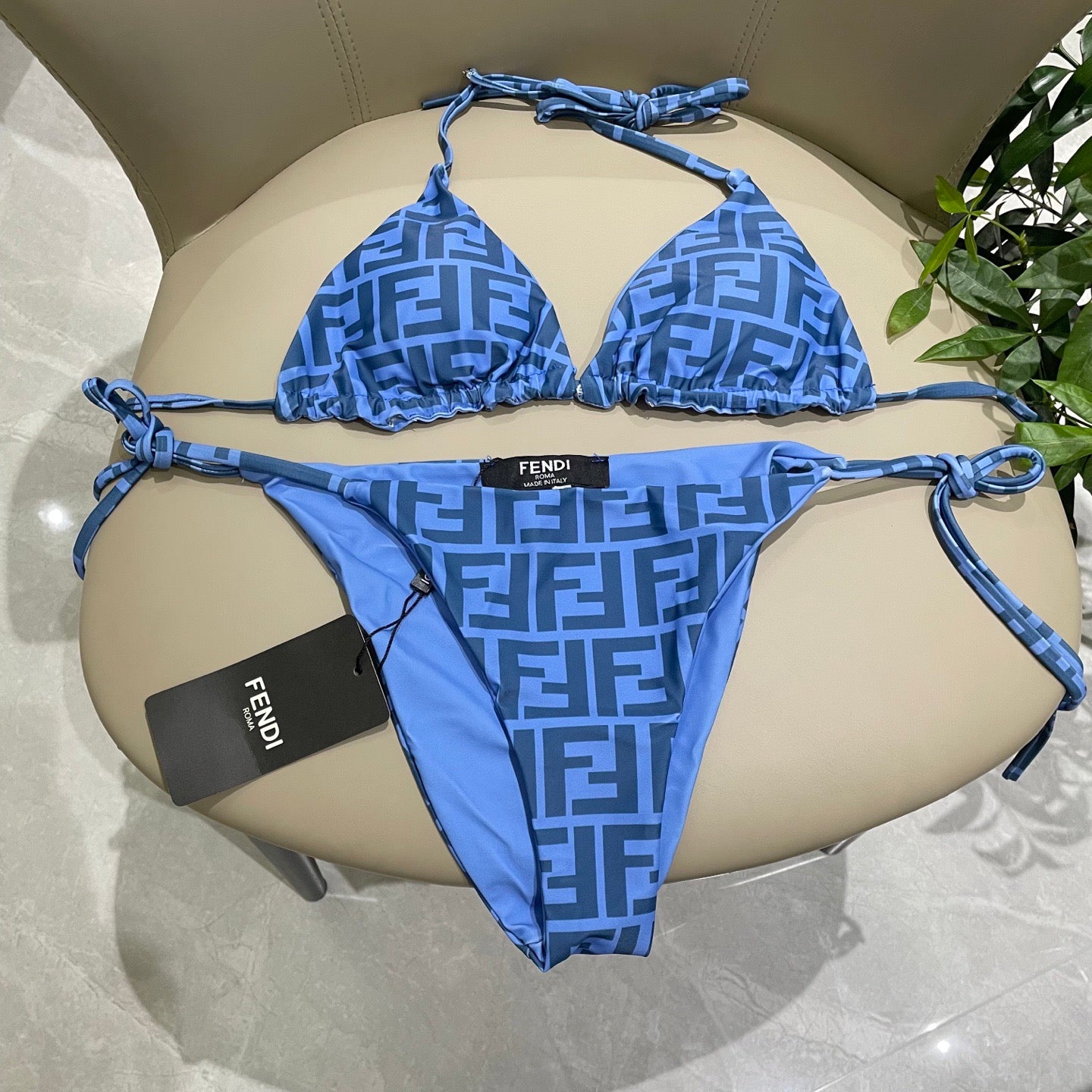 Fendi Versatile One-Piece Bikini Swimsuit