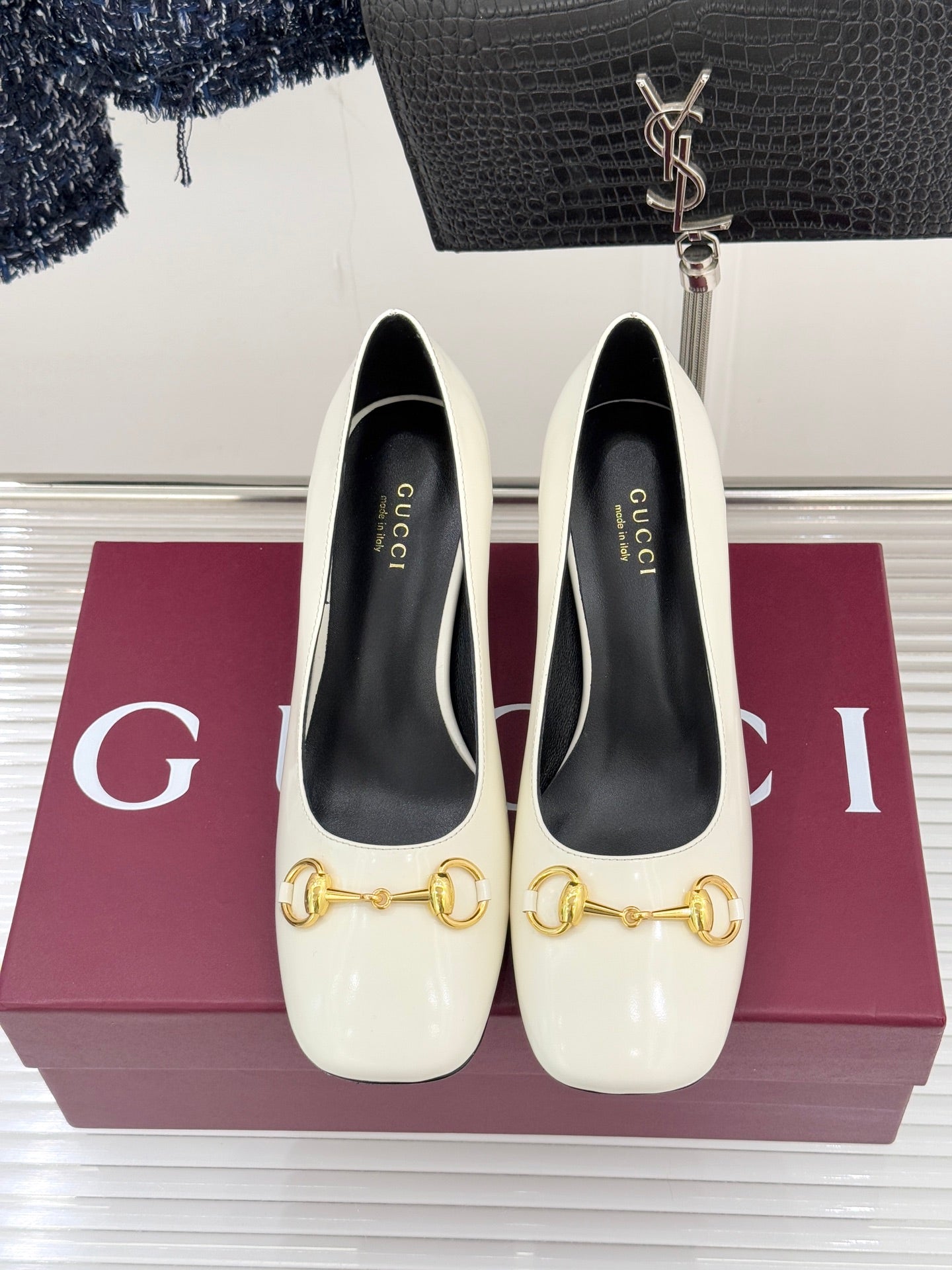 Gucci Horsebit Block Heel Pumps – 2025 Collection