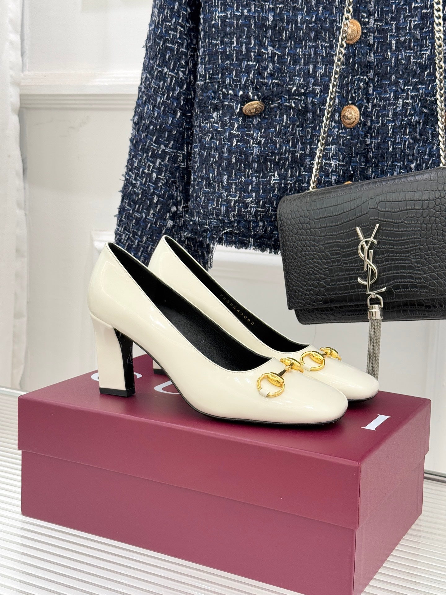 Gucci Horsebit Block Heel Pumps – 2025 Collection