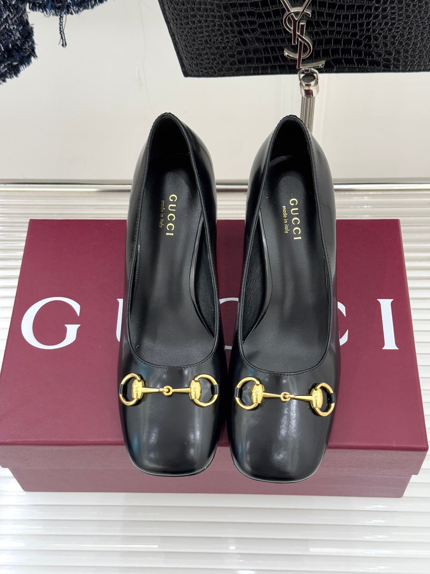 Gucci Horsebit Block Heel Pumps – 2025 Collection