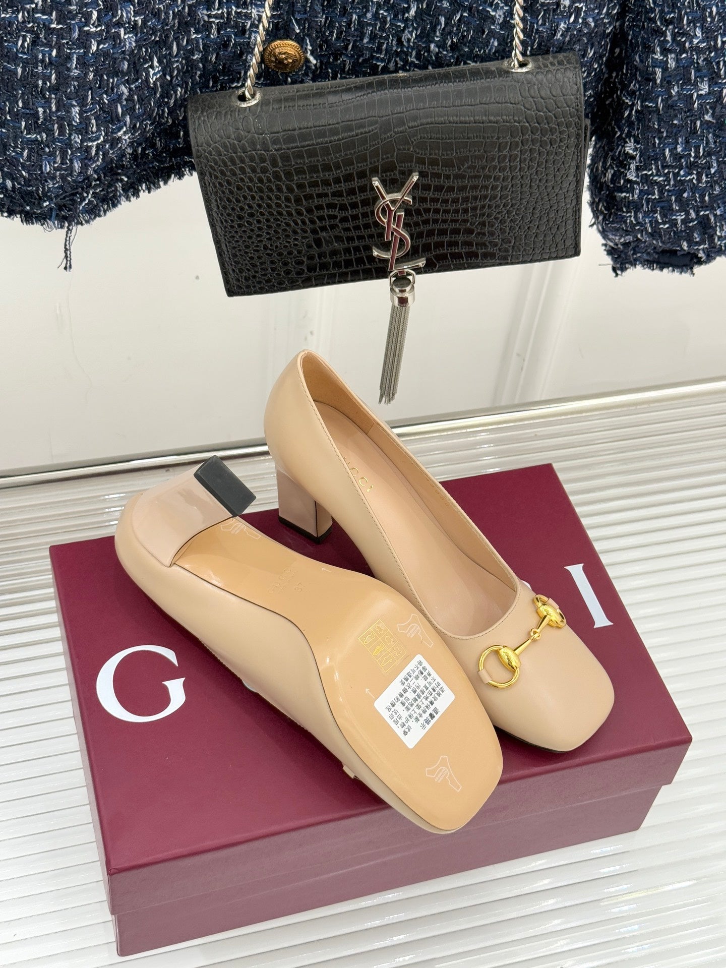 Gucci Horsebit Block Heel Pumps – 2025 Collection