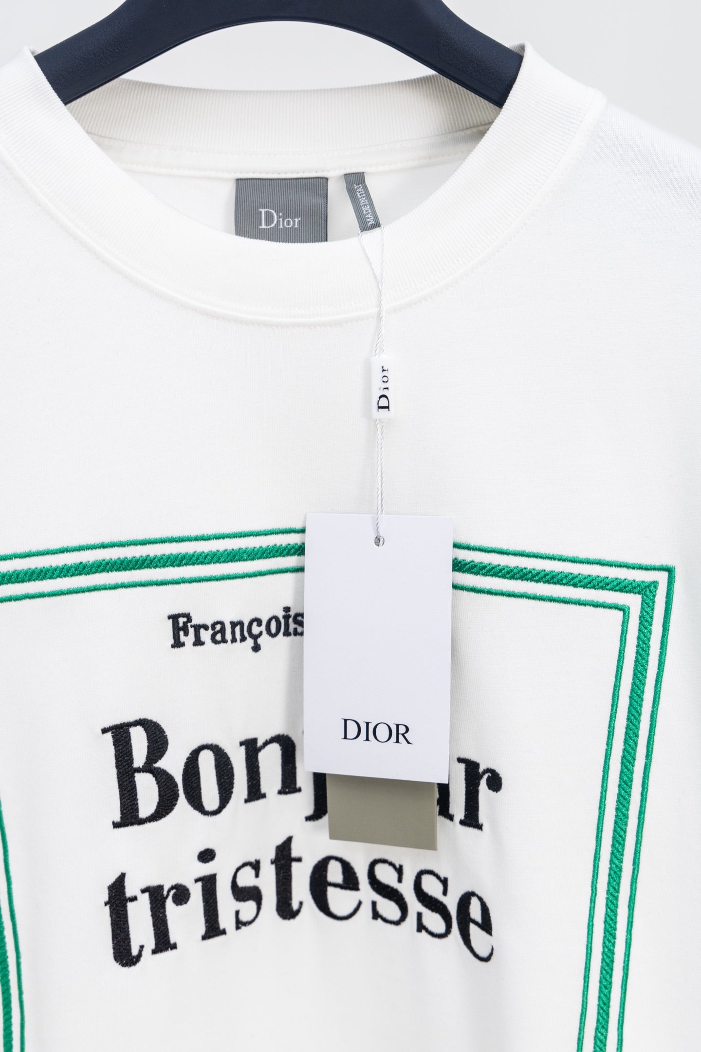 Dior BookCover Bonjour Tristesse Embroidered T-Shirt