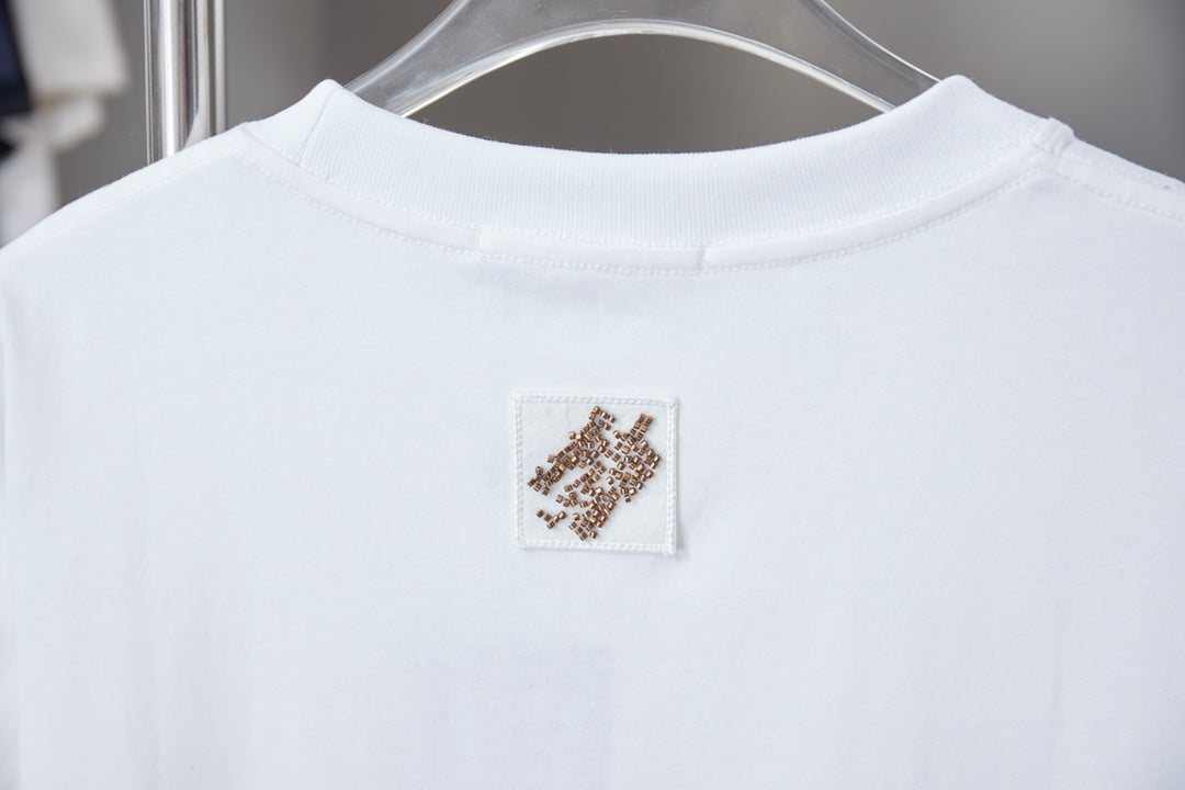 Louis Vuitton Sequin Embroidered Patchwork T-Shirt – 2026SS Early Spring Collection