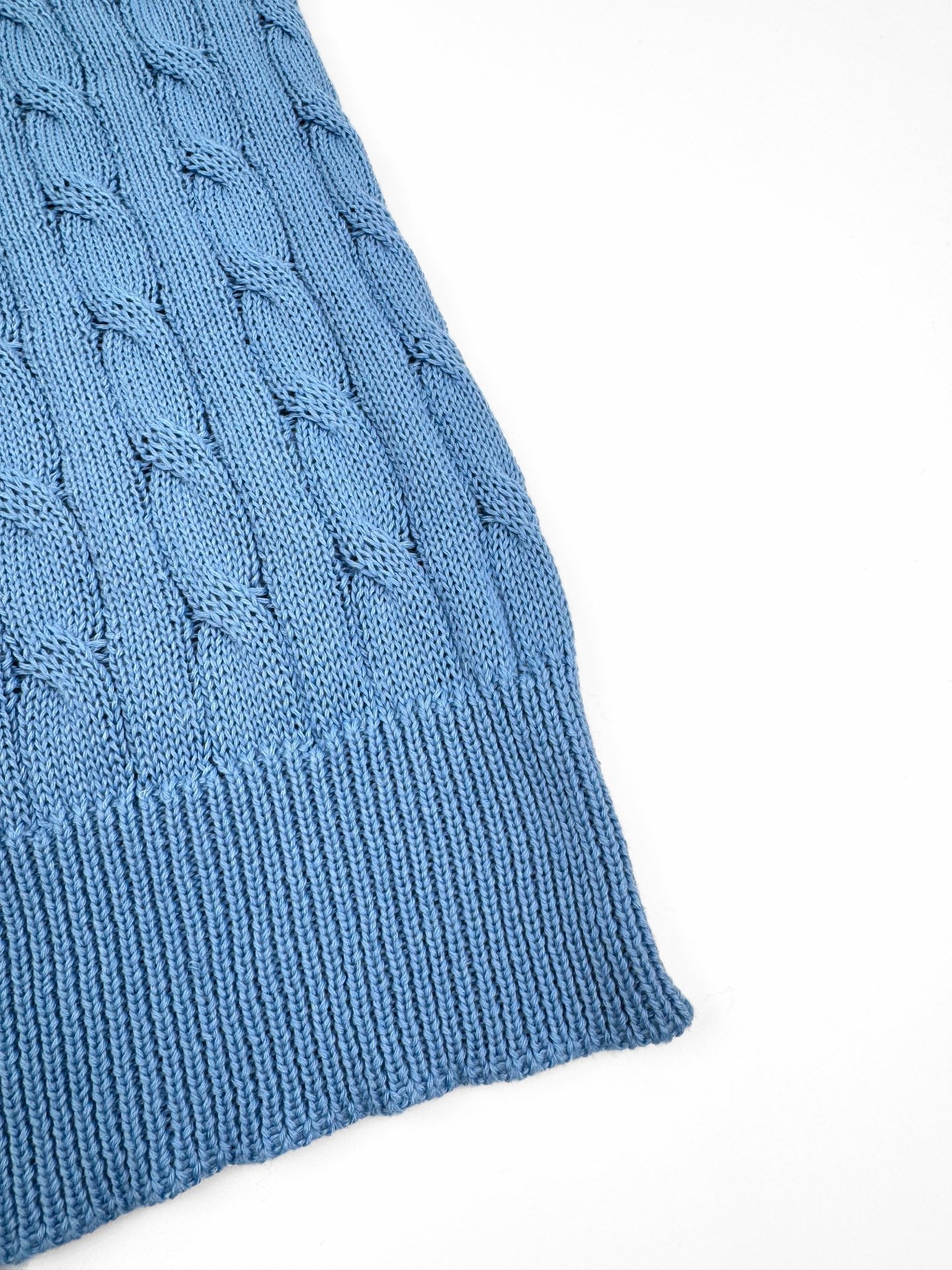Ralph Lauren Cable-Knit Short-Sleeve Sweater