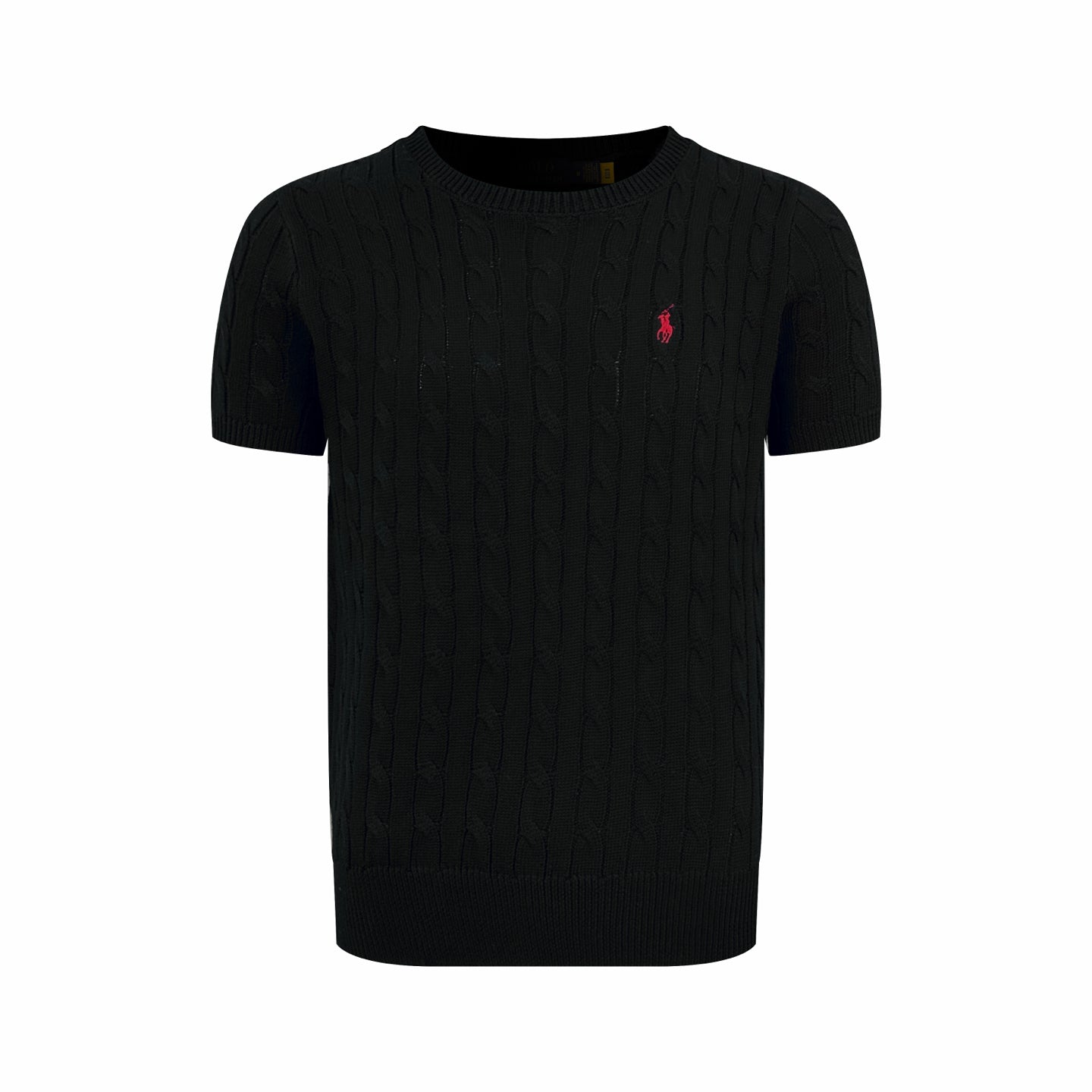 Ralph Lauren Cable-Knit Short-Sleeve Sweater