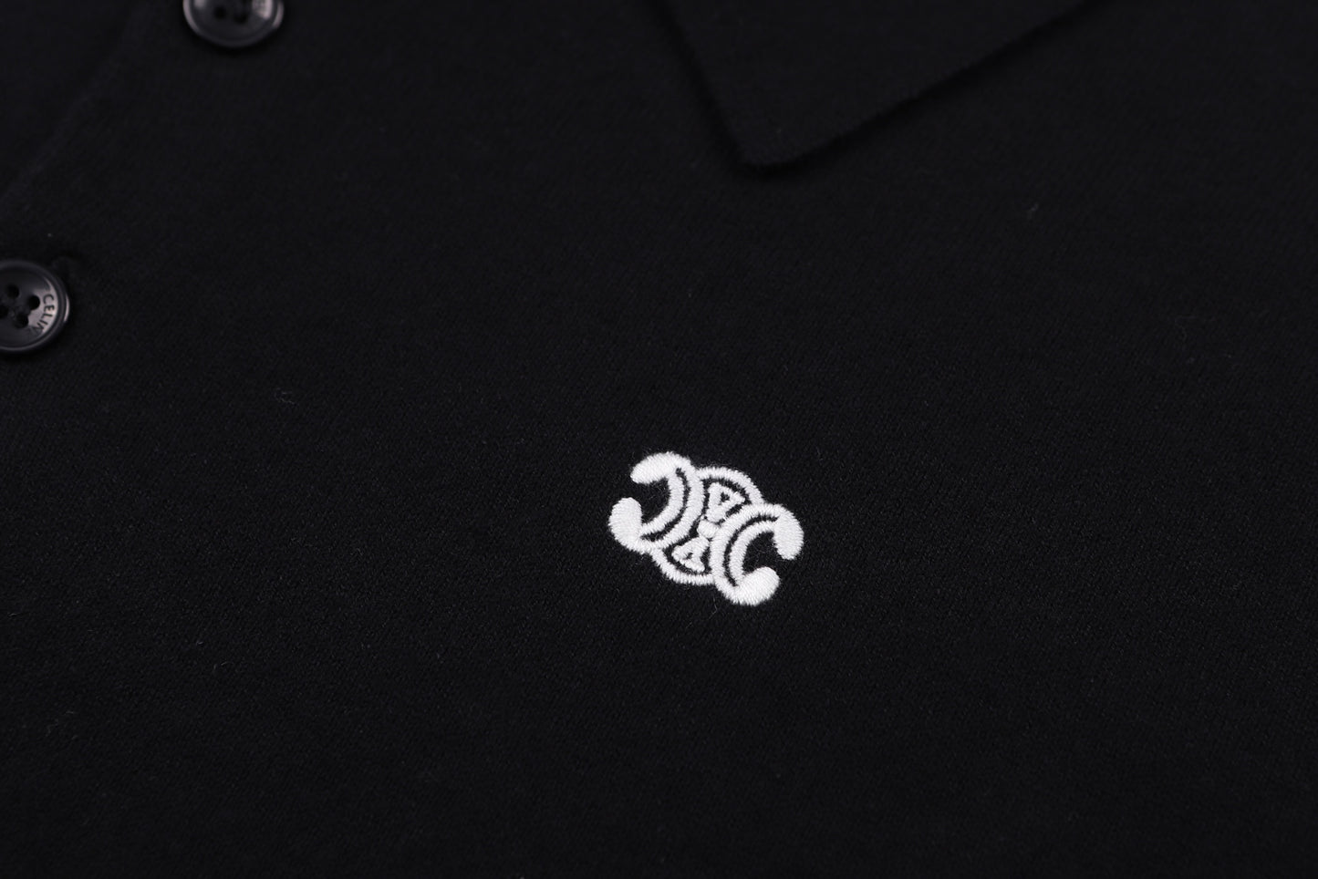 Celine Logo Embroidered Pullover Polo Shirt – 26SS