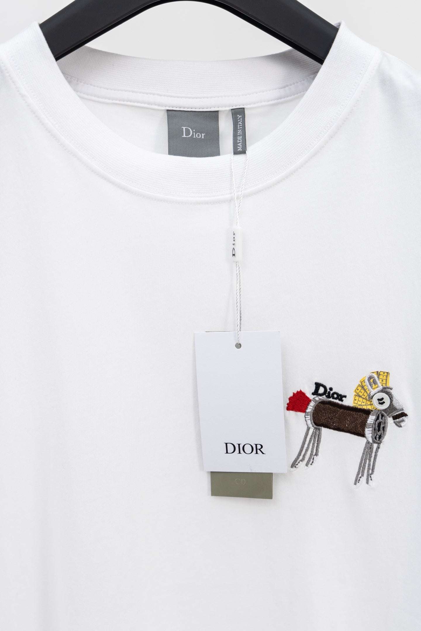 Dior Pony Embroidered Cotton T-Shirt